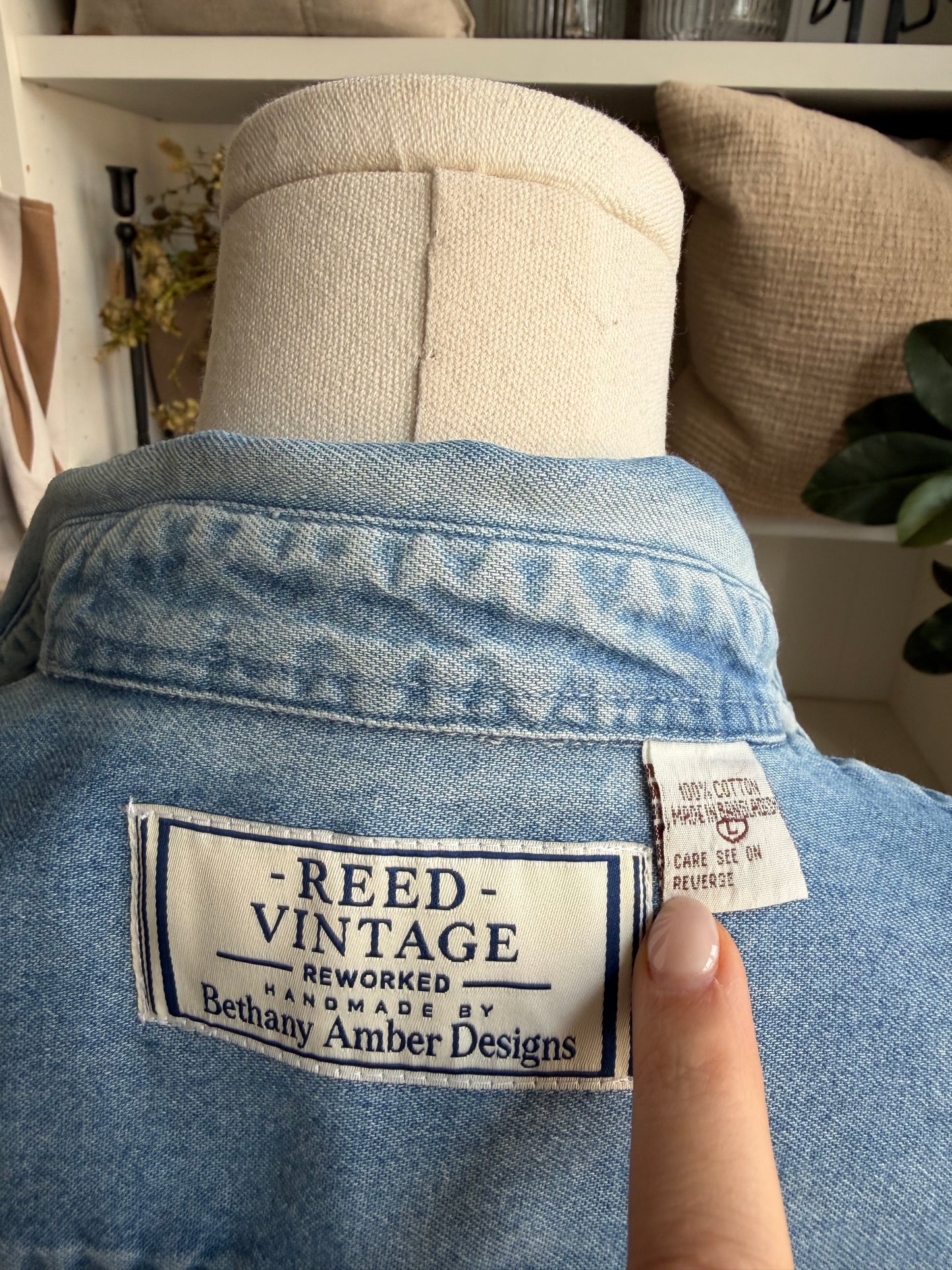 #4 Denim Reworked Button Down