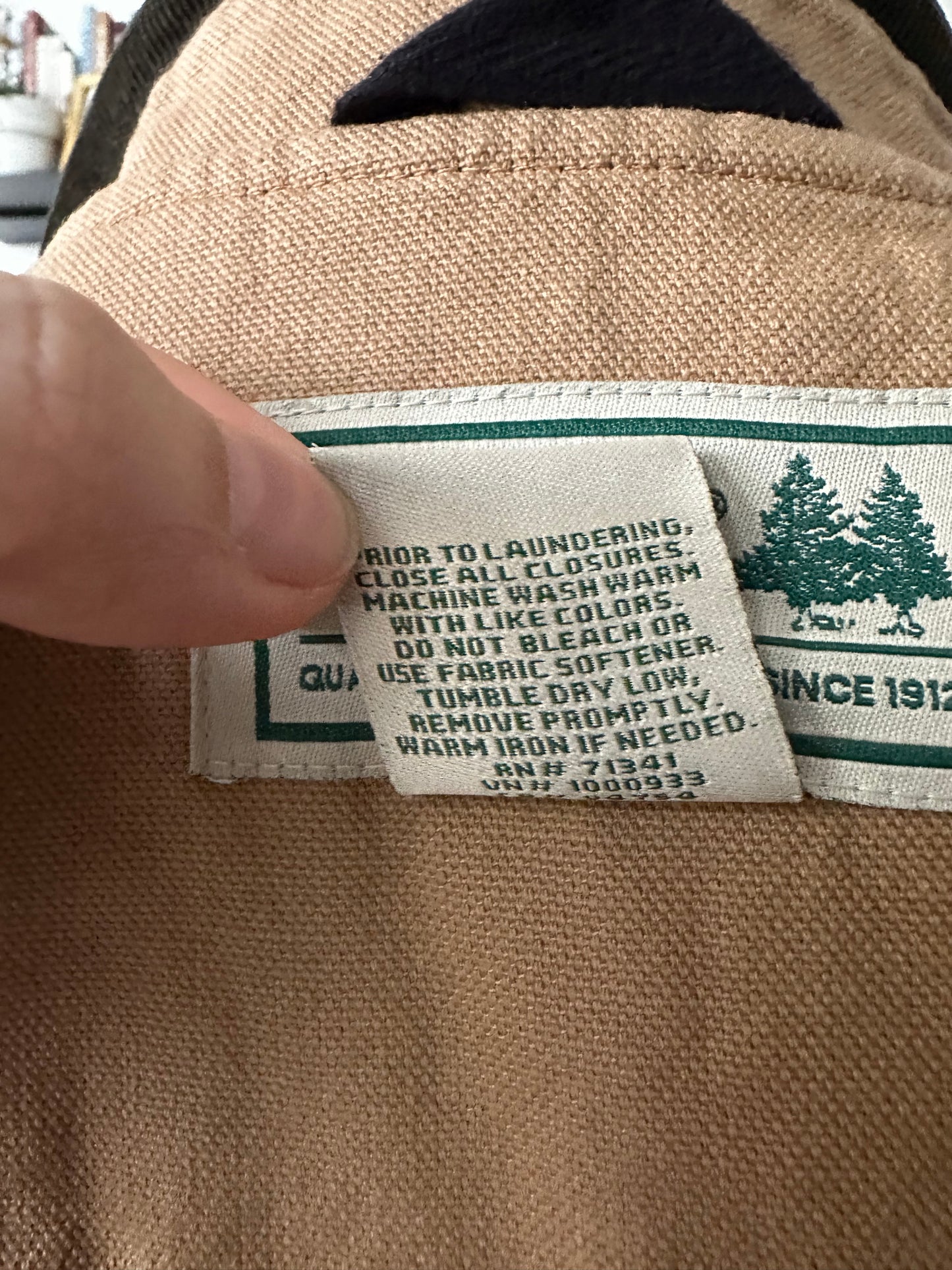 90s LL Bean tan barn coat