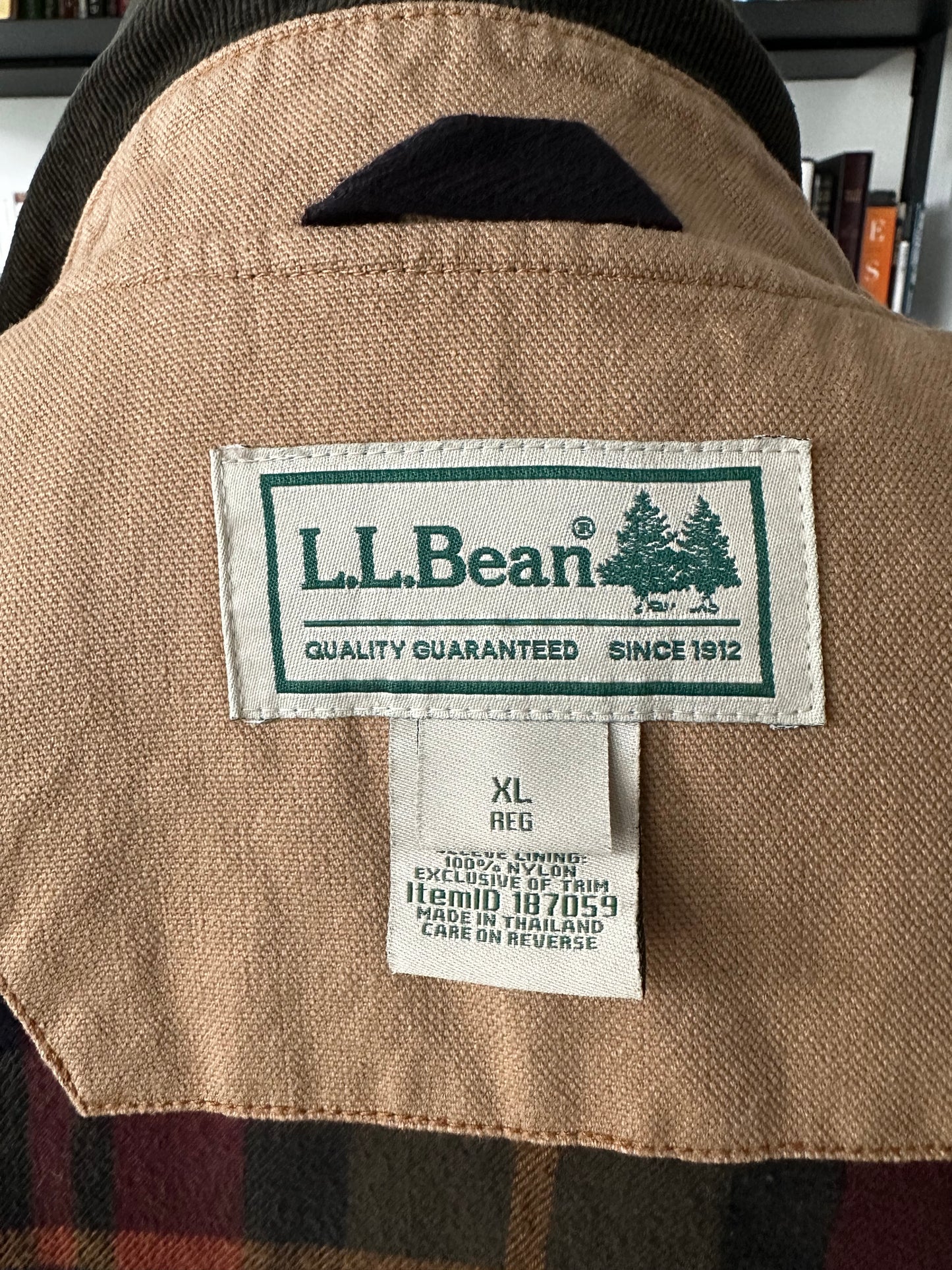 90s LL Bean tan barn coat