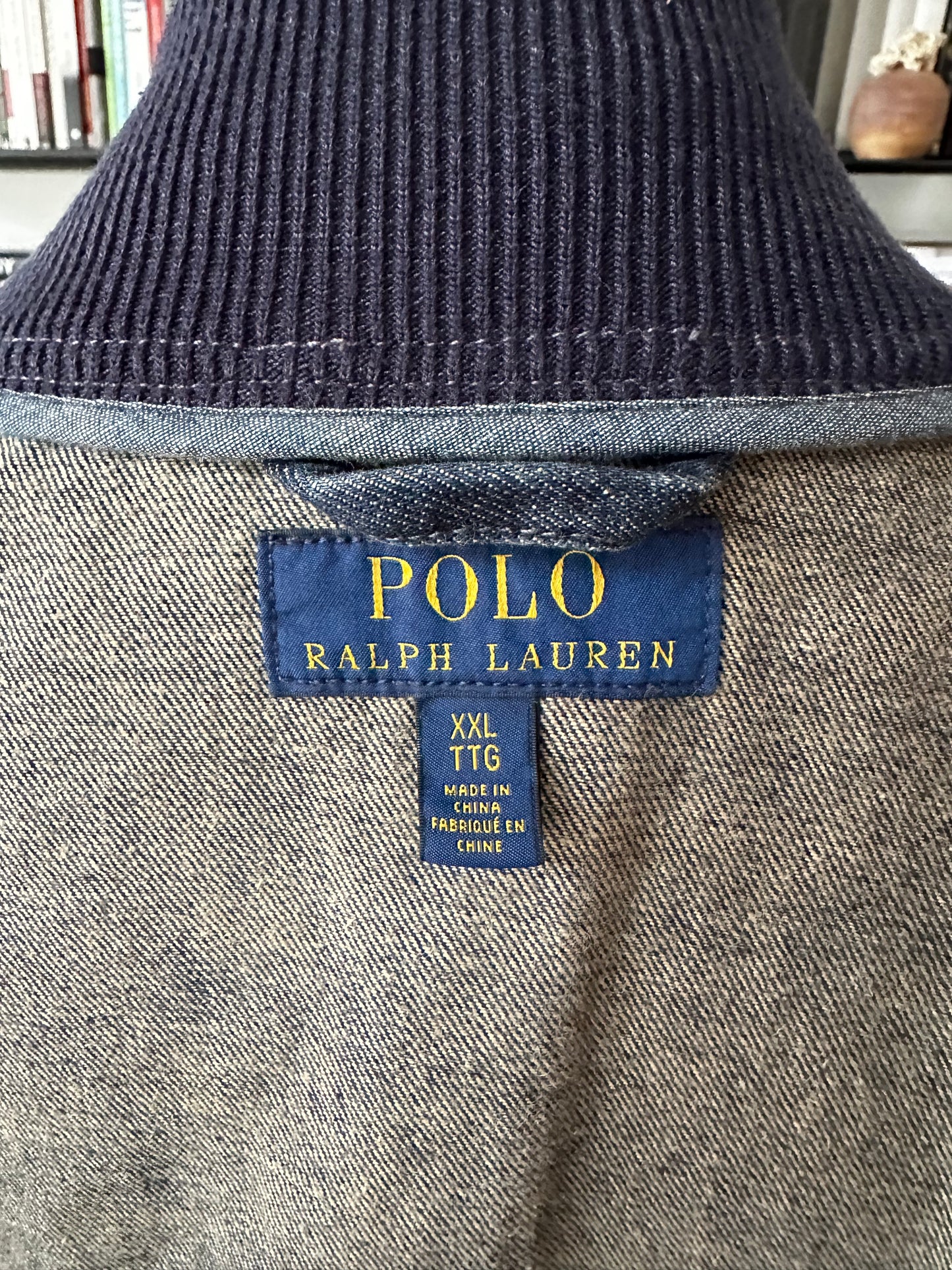 00s Polo Ralph Lauren denim bomber jacket