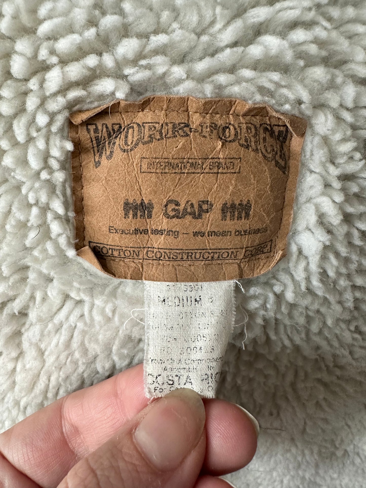 90s Gap Sherpa lined denim jacket