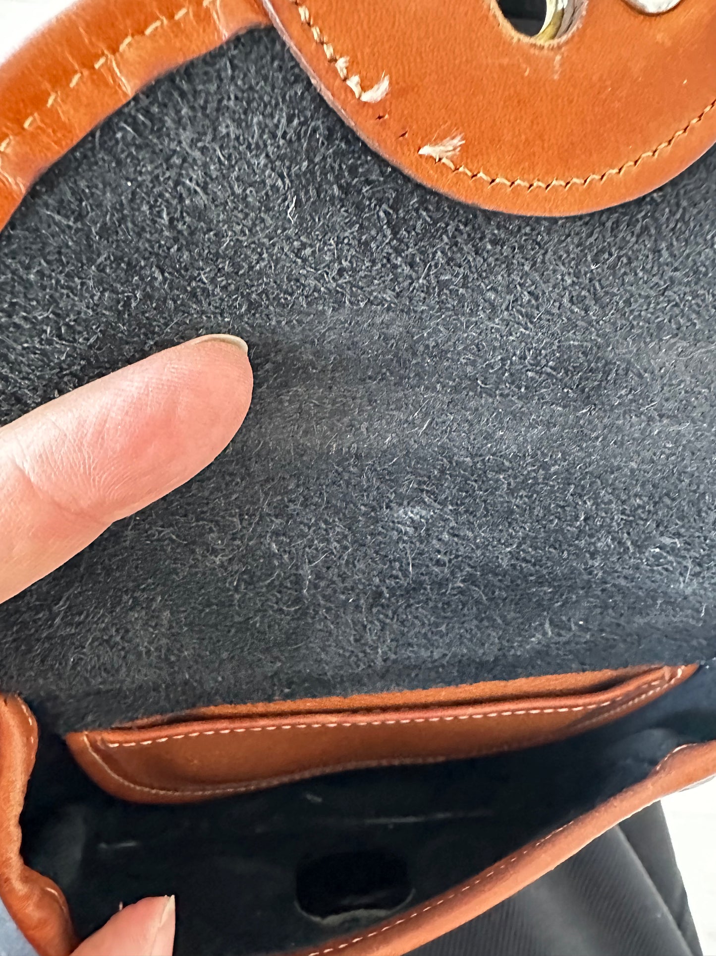90s Dooney and Bourke mini Calvary belt bag in black