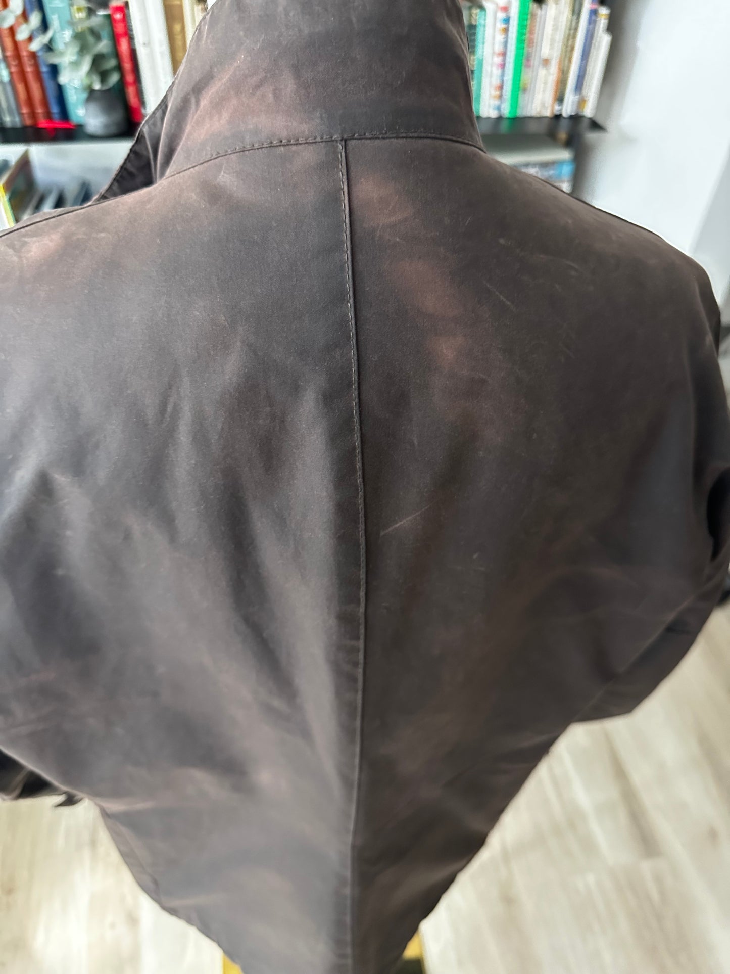 Barbour Duke cotton waxed jacket in brown. Made in Untied Kingdom