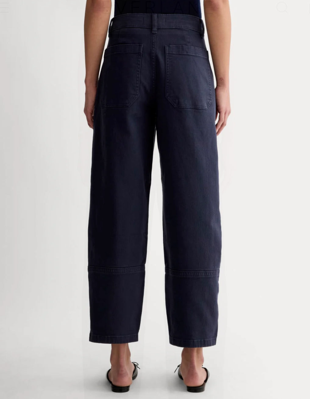 Everlane Utility Barrel Pant in navy size 10 long