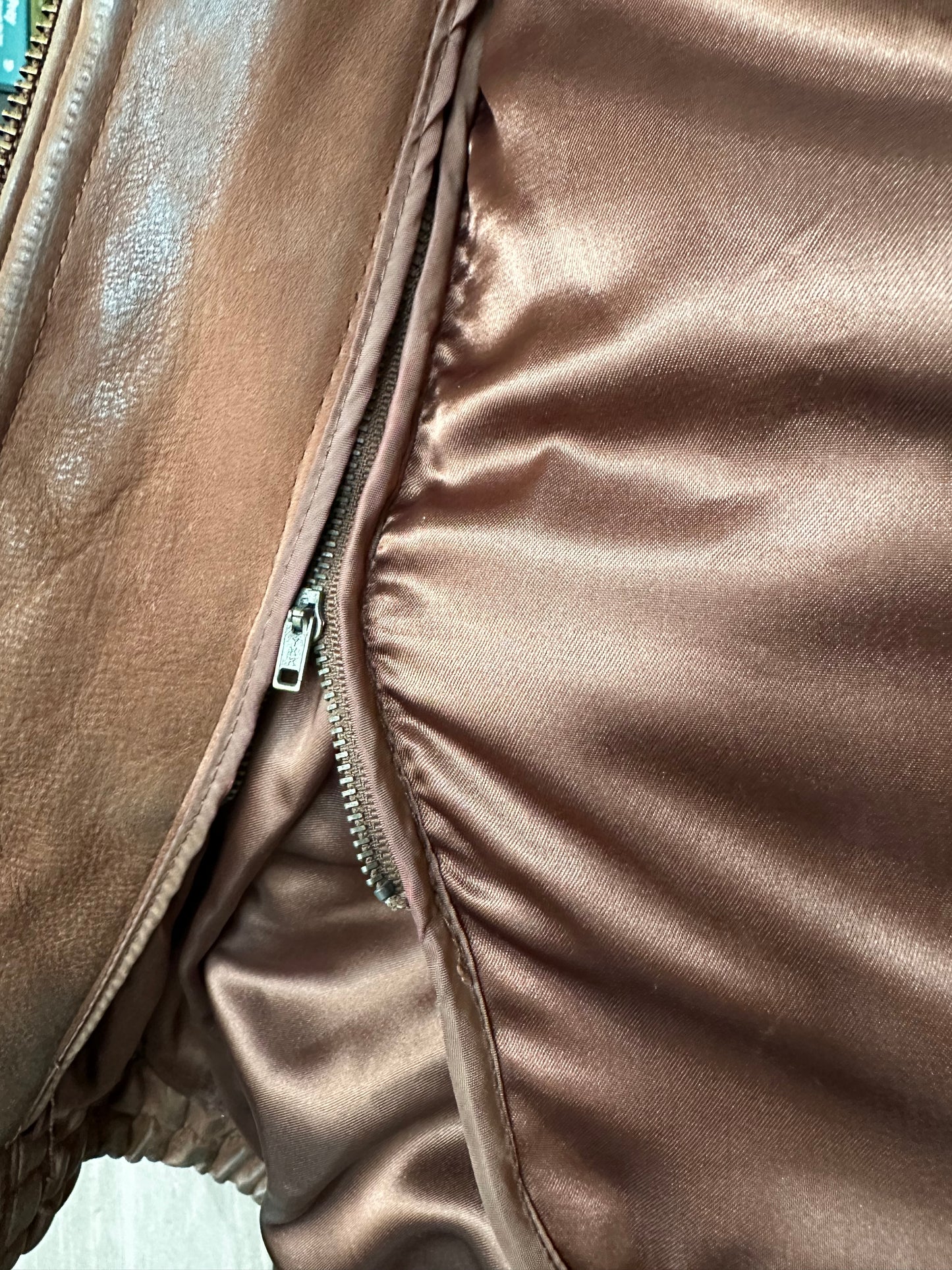 90s Adventure Bound by Wilson’s leather bomber jacket with removable lining. Made in Korea
