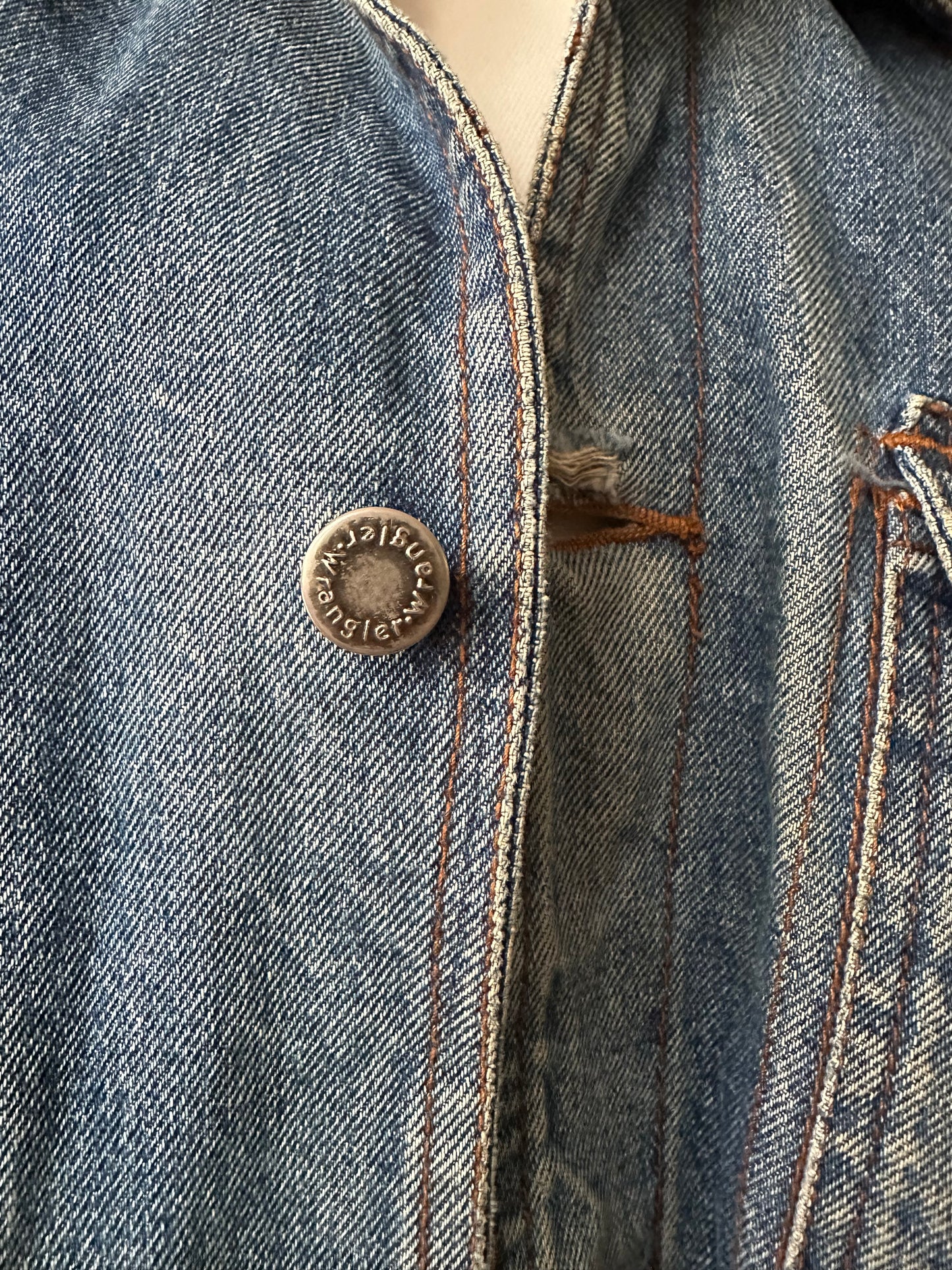 80s Wrangler denim barm coat