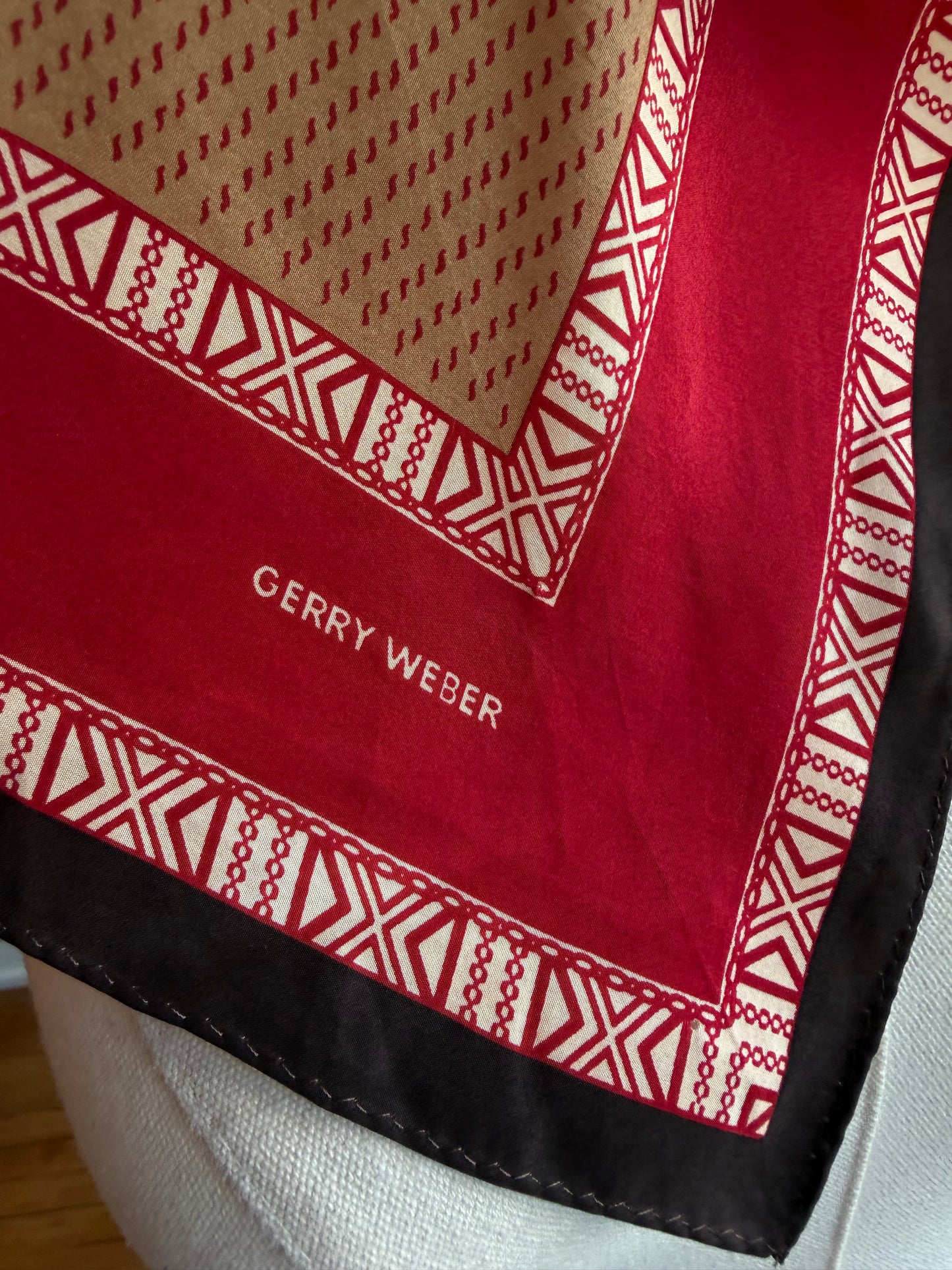 Paris vintage silk scarf #3