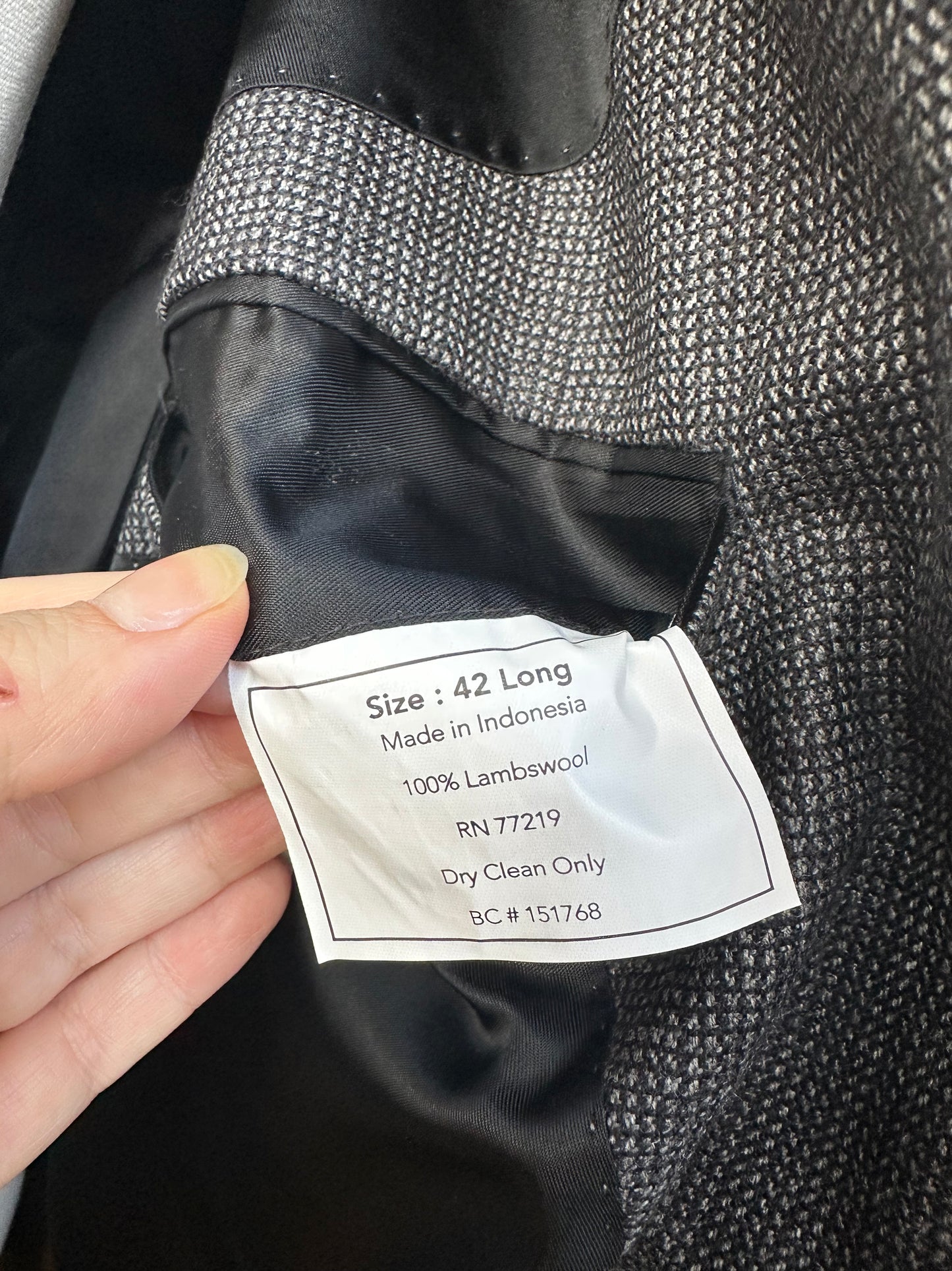 90s Pronto-Uomo Couture lambswool blazer