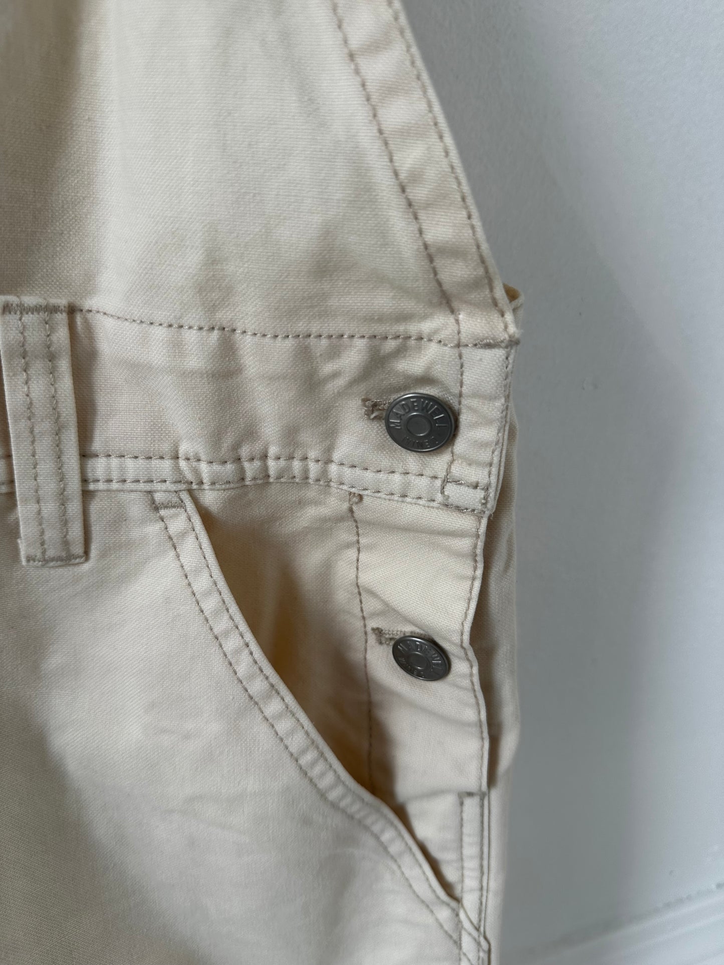 Madewell garment-dyed canvas overalls