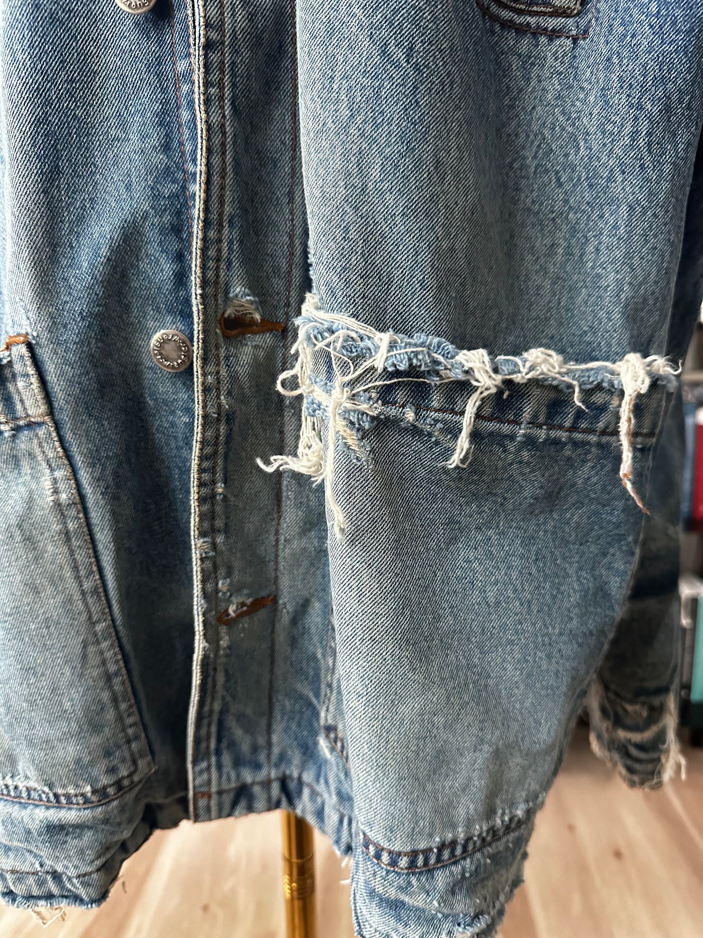 80s Wrangler denim barm coat