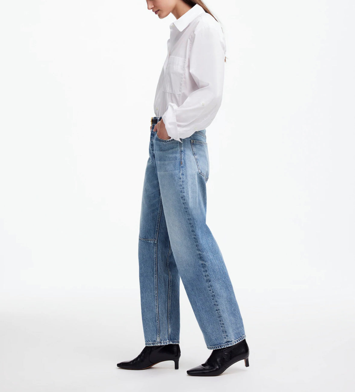 Madewell The Darted Barrel Leg Jean