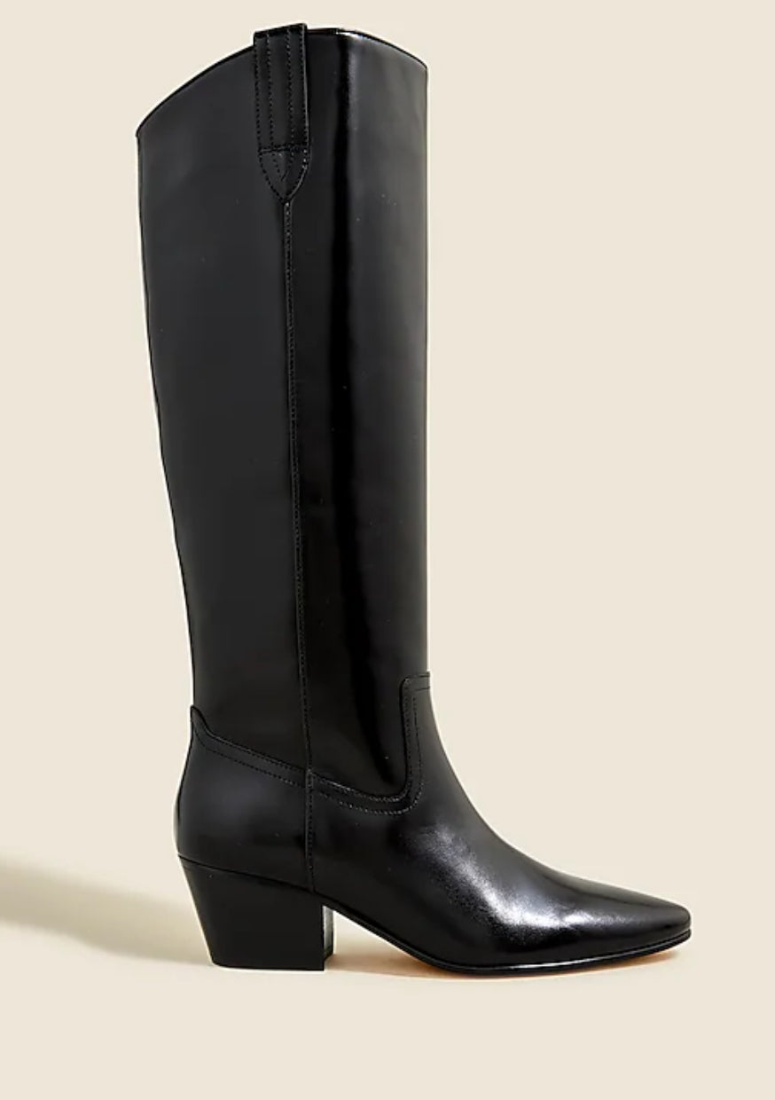 J.Crew Piper knee high boots in leather. Size 9. NIB