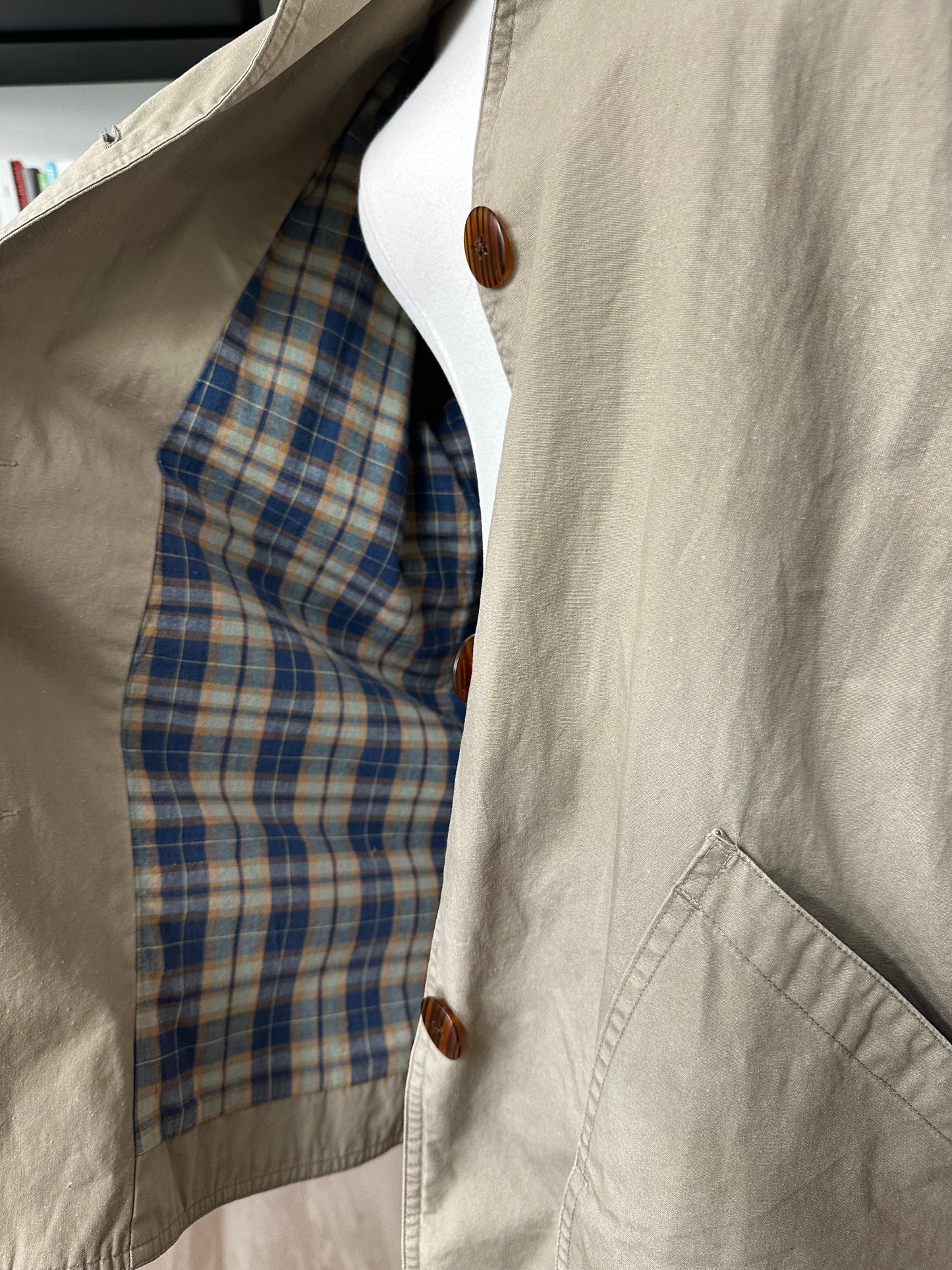 90s J.Crew khaki barn coat