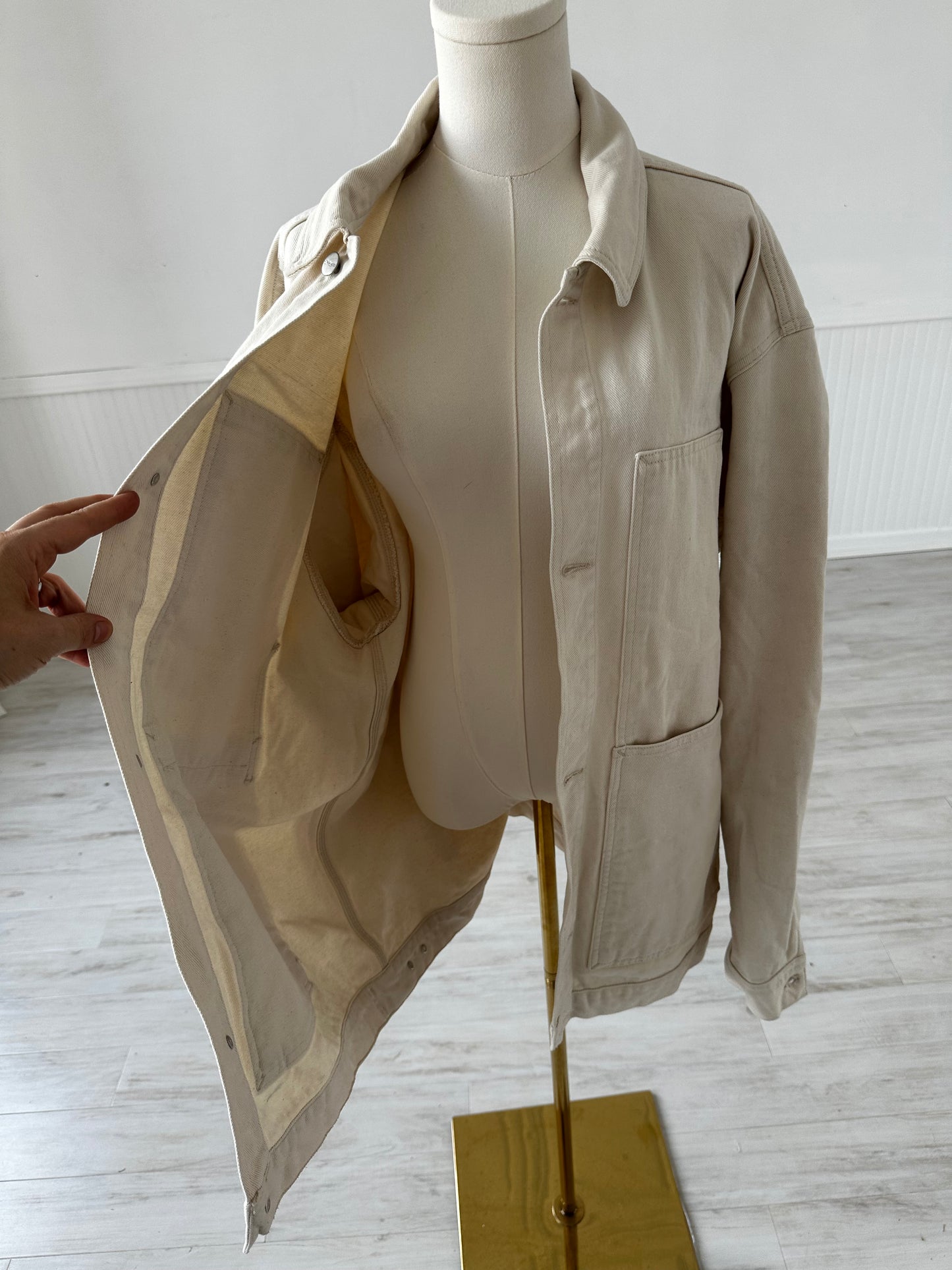 Carhartt cream chore coat