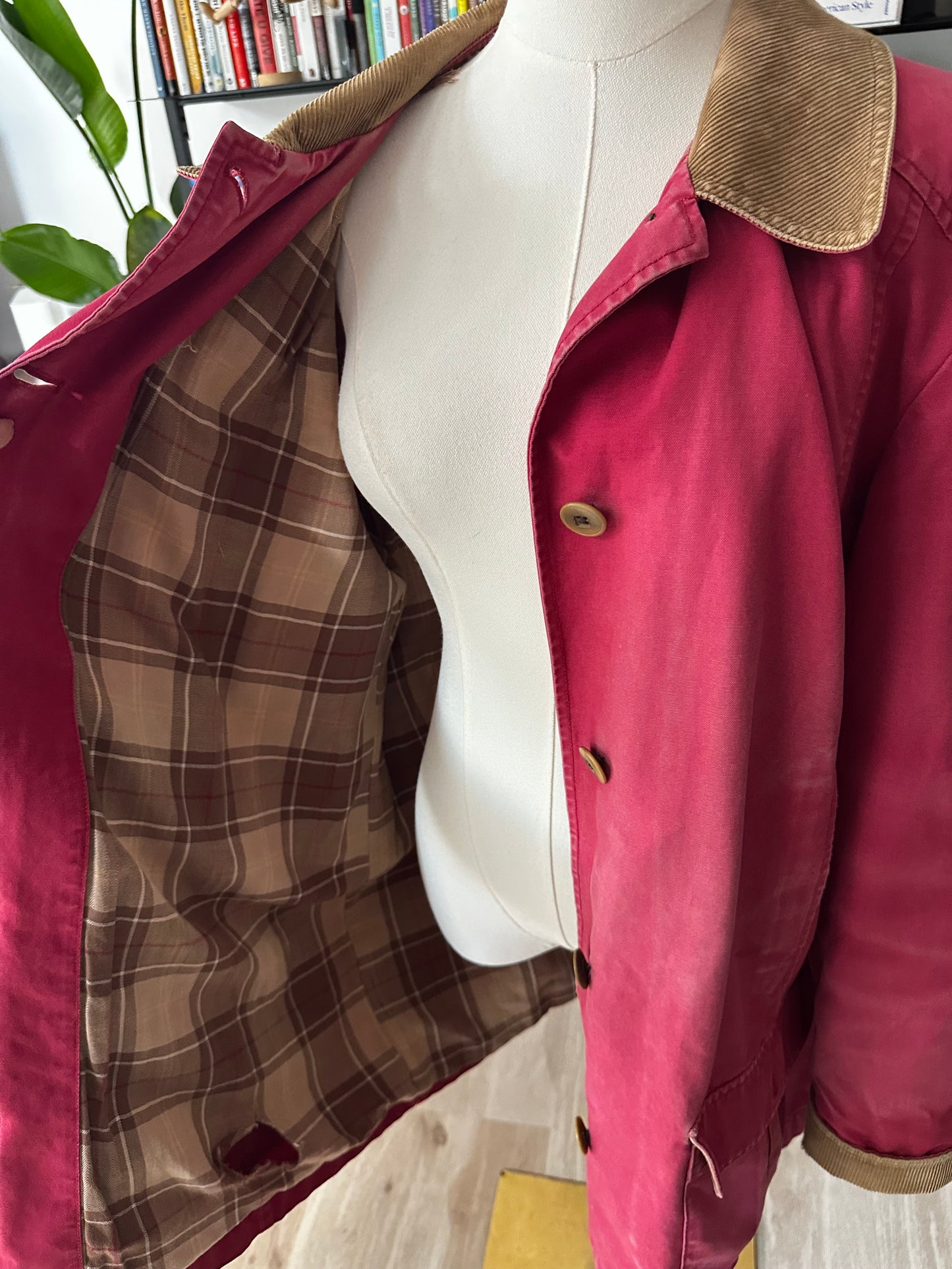 90s LL Bean faded red barn jacketed