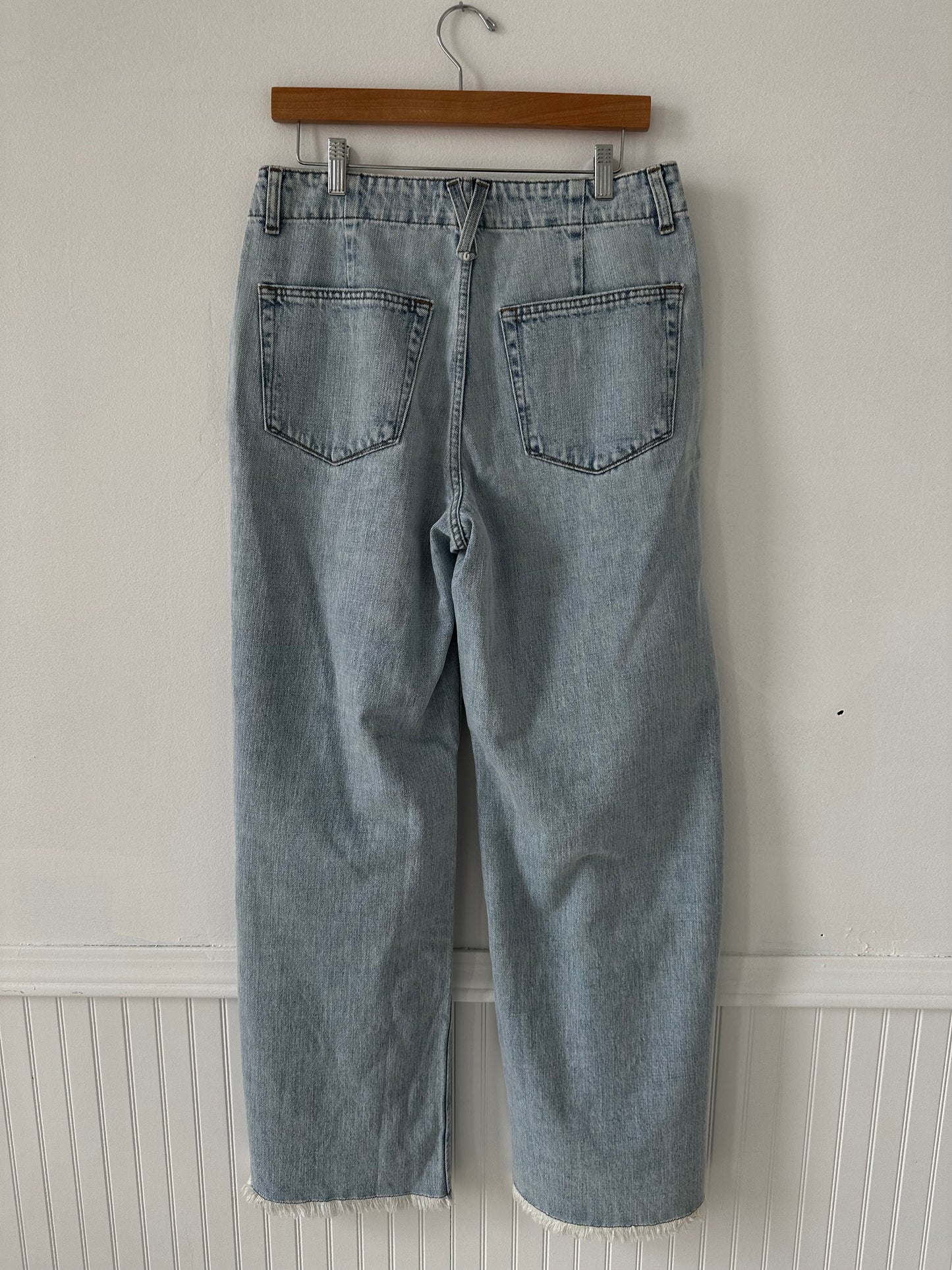 JCrew Point Sur Puddle jeans in bleached wash. NWT