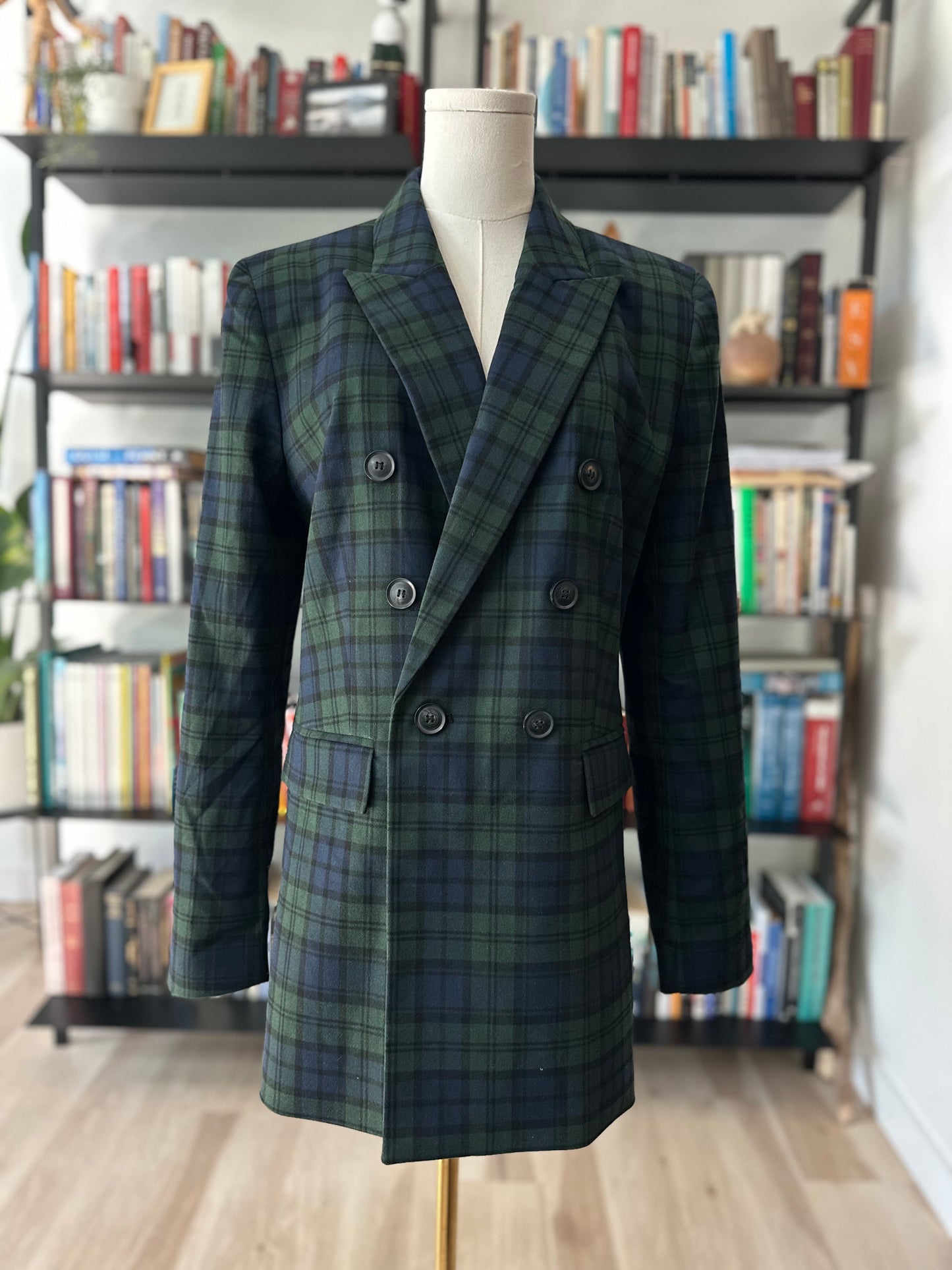 Loft black watch plaid blazer. NWT. Size 10