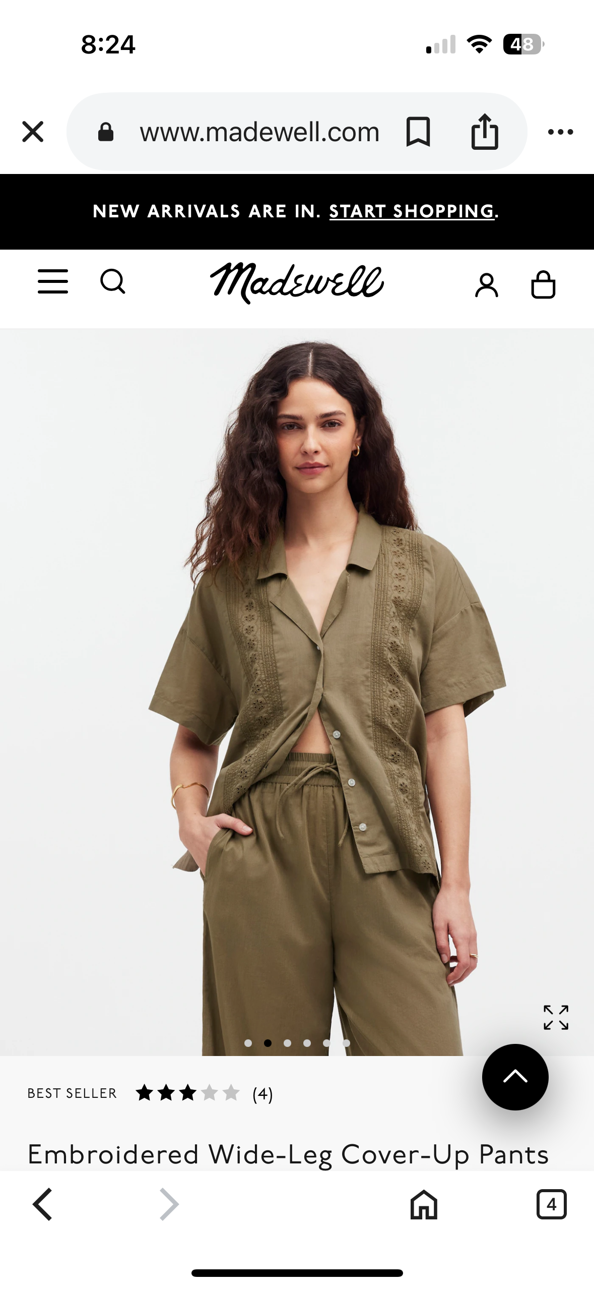 Madewell embroidered set. NWT