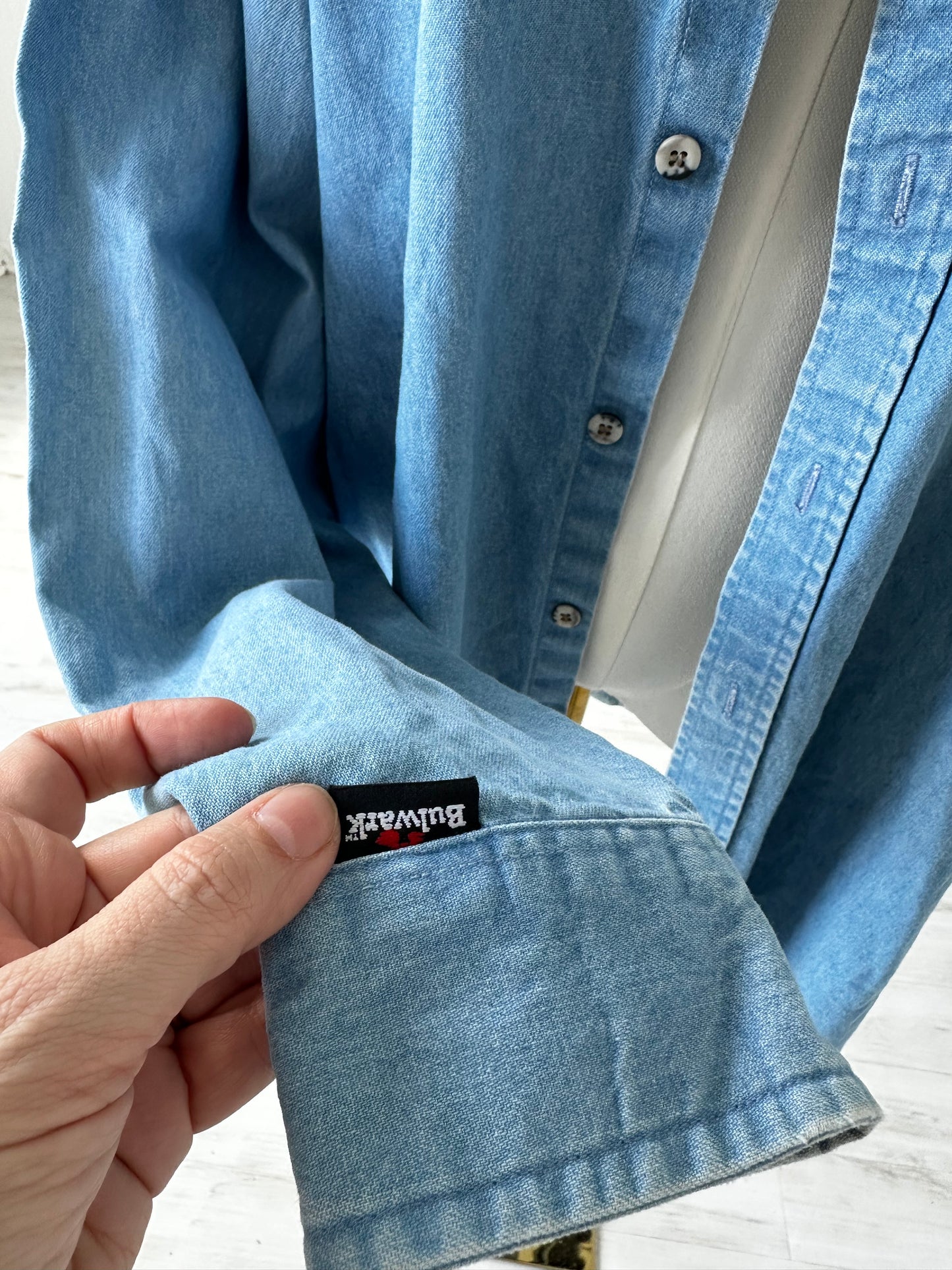 90s Bulwark denim button down. Made in the USA