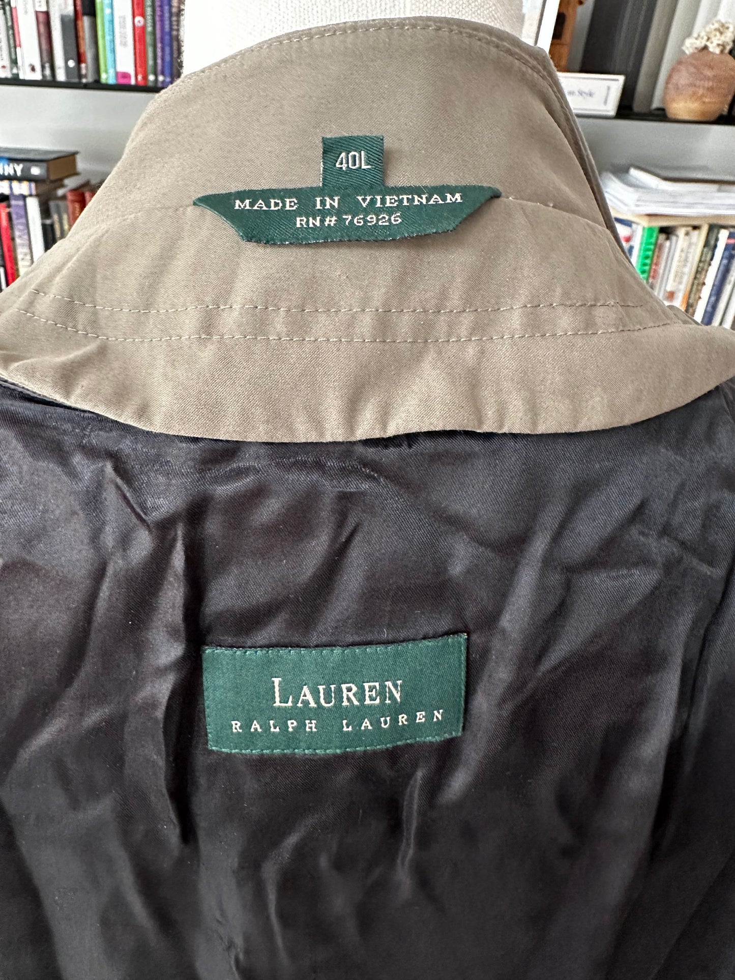 90s Lauren by Ralph Lauren trench coat with removable lining