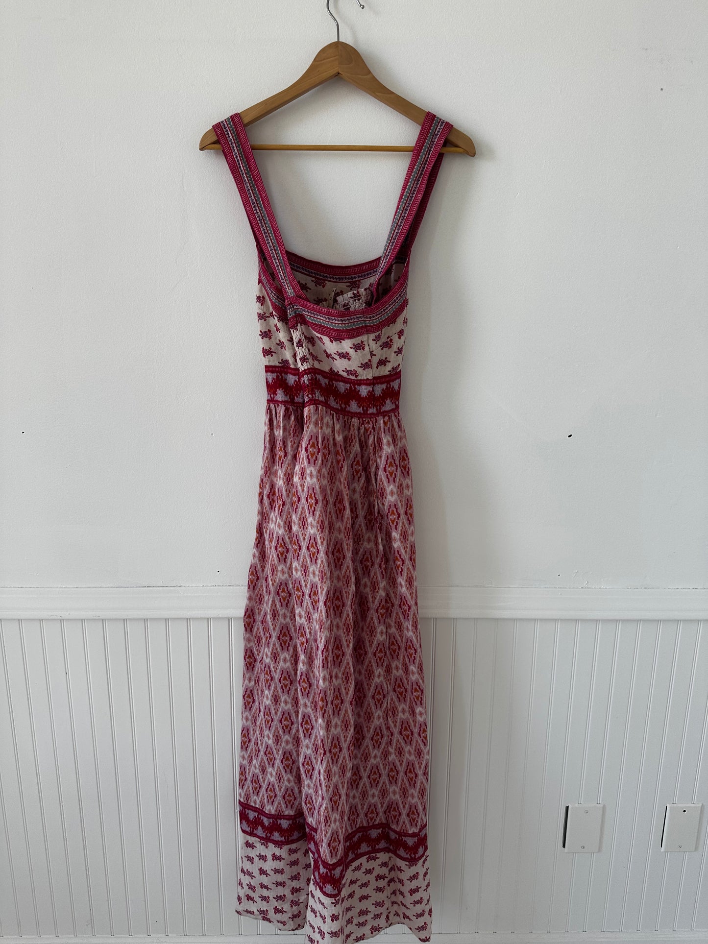 Faherty Gracie print block dress. Size medium