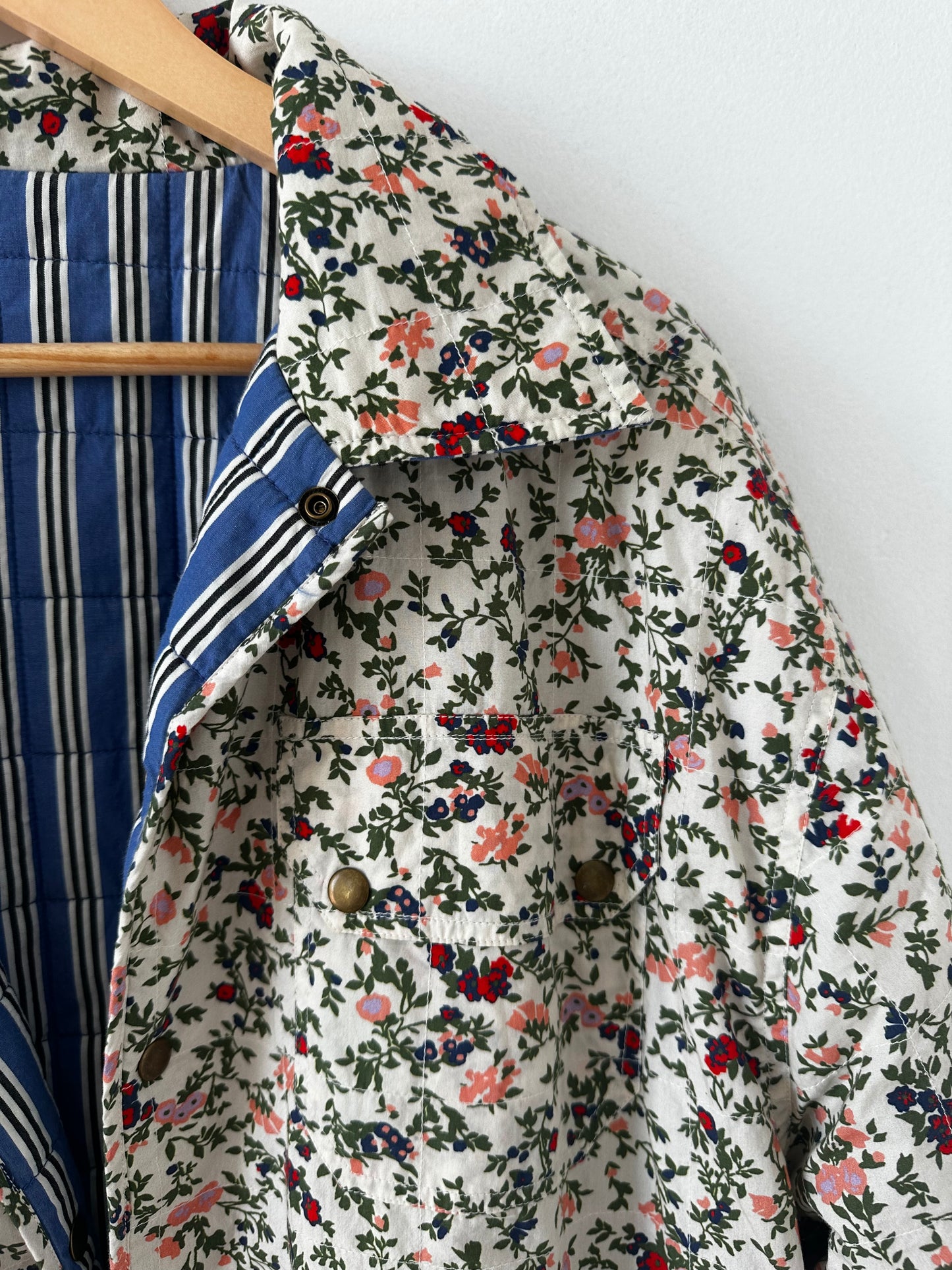 Clare V reversible cotton puffer jacket M/L