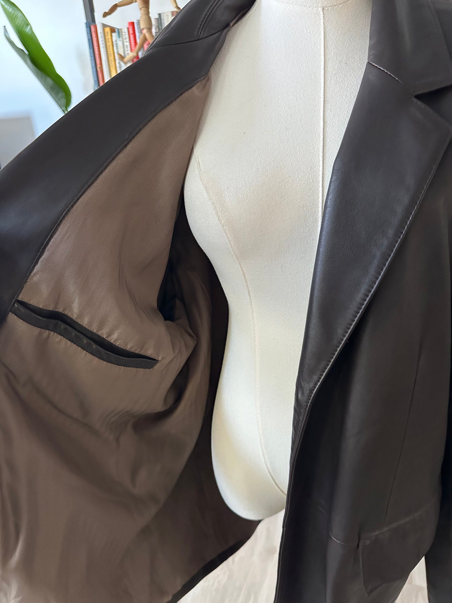 Y2K Wilson’s leather blazer in brown