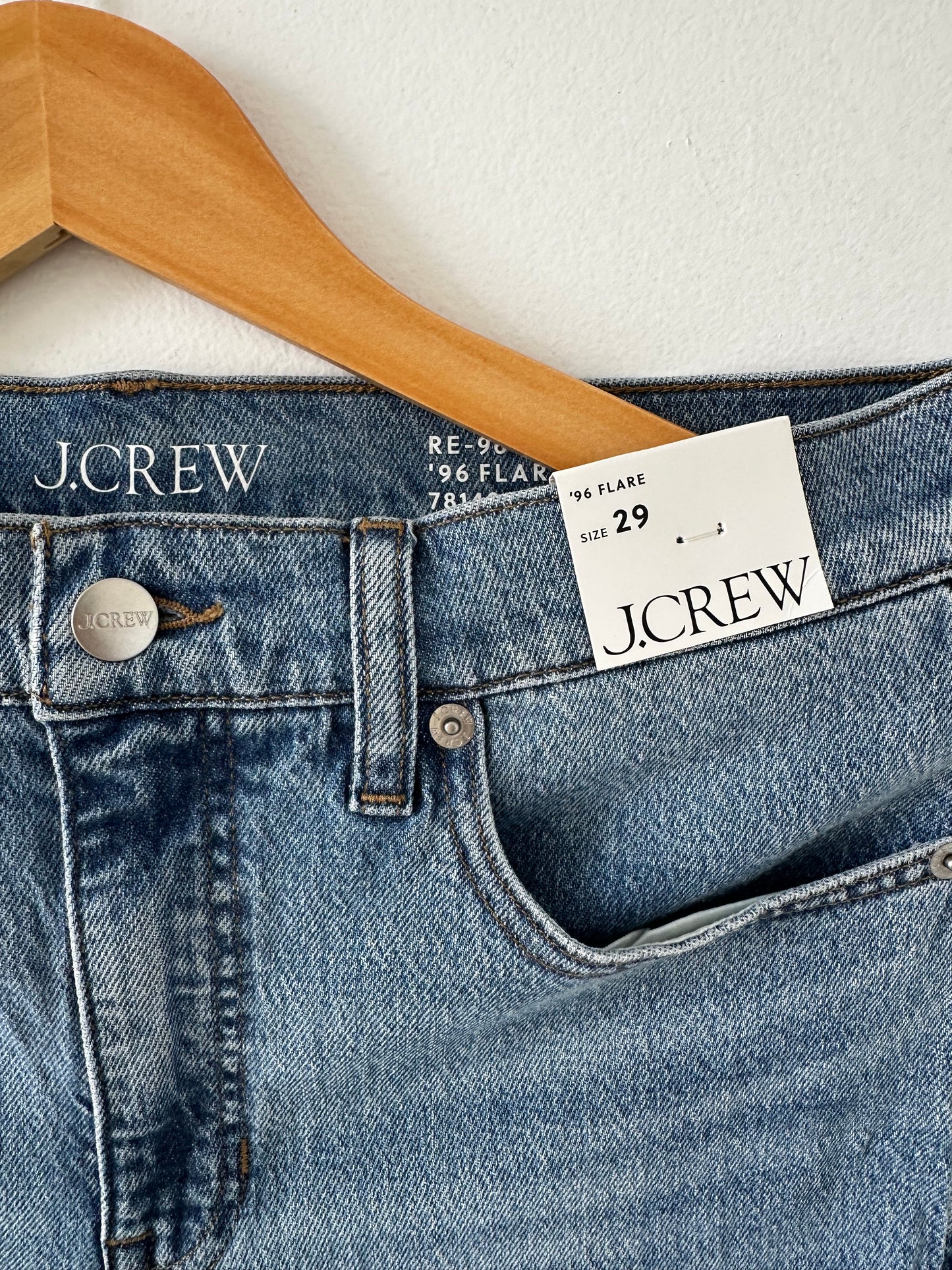 JCrew 96’ stretch flare jeans. NWT