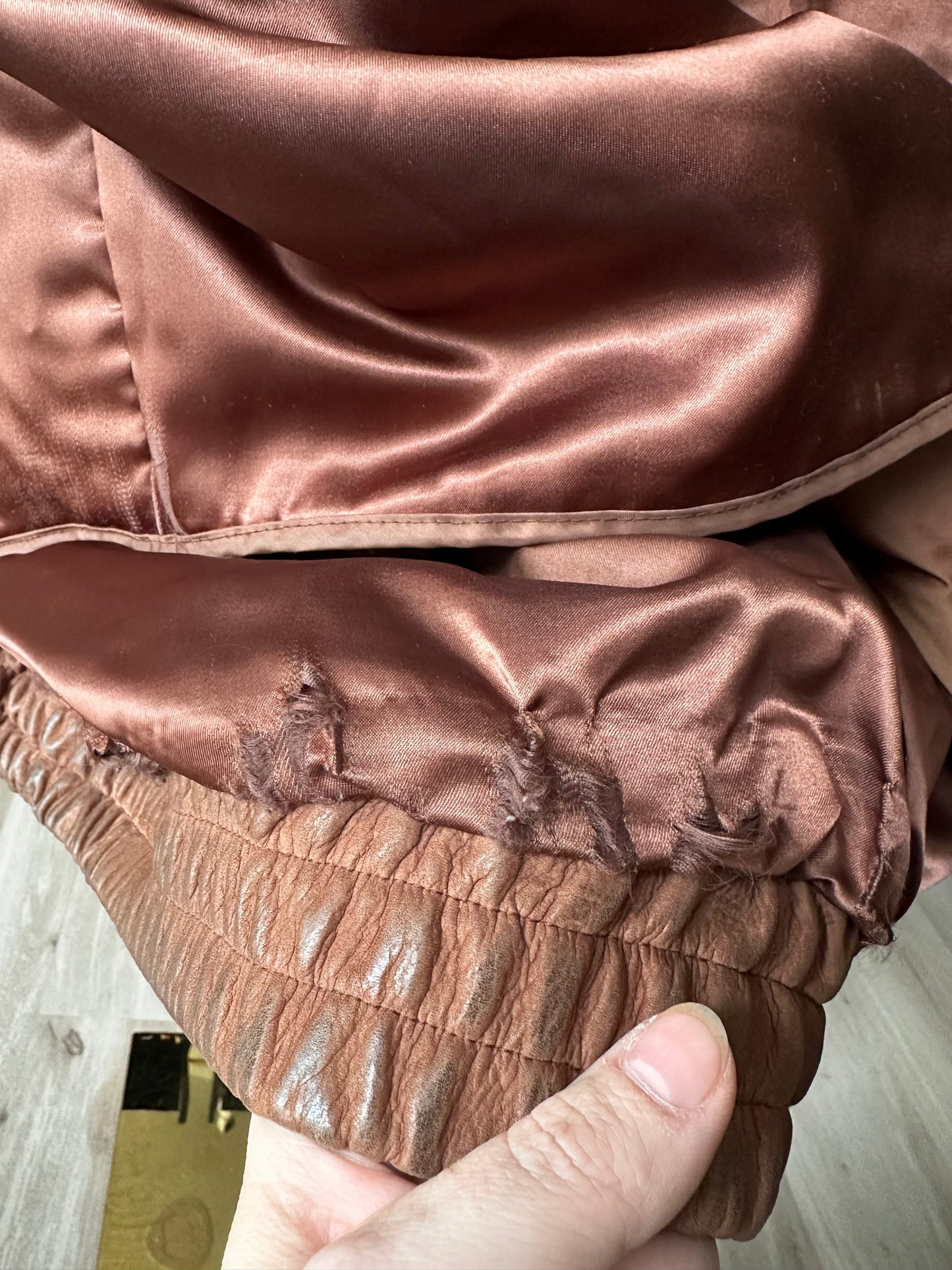 90s Adventure Bound by Wilson’s leather bomber jacket with removable lining. Made in Korea