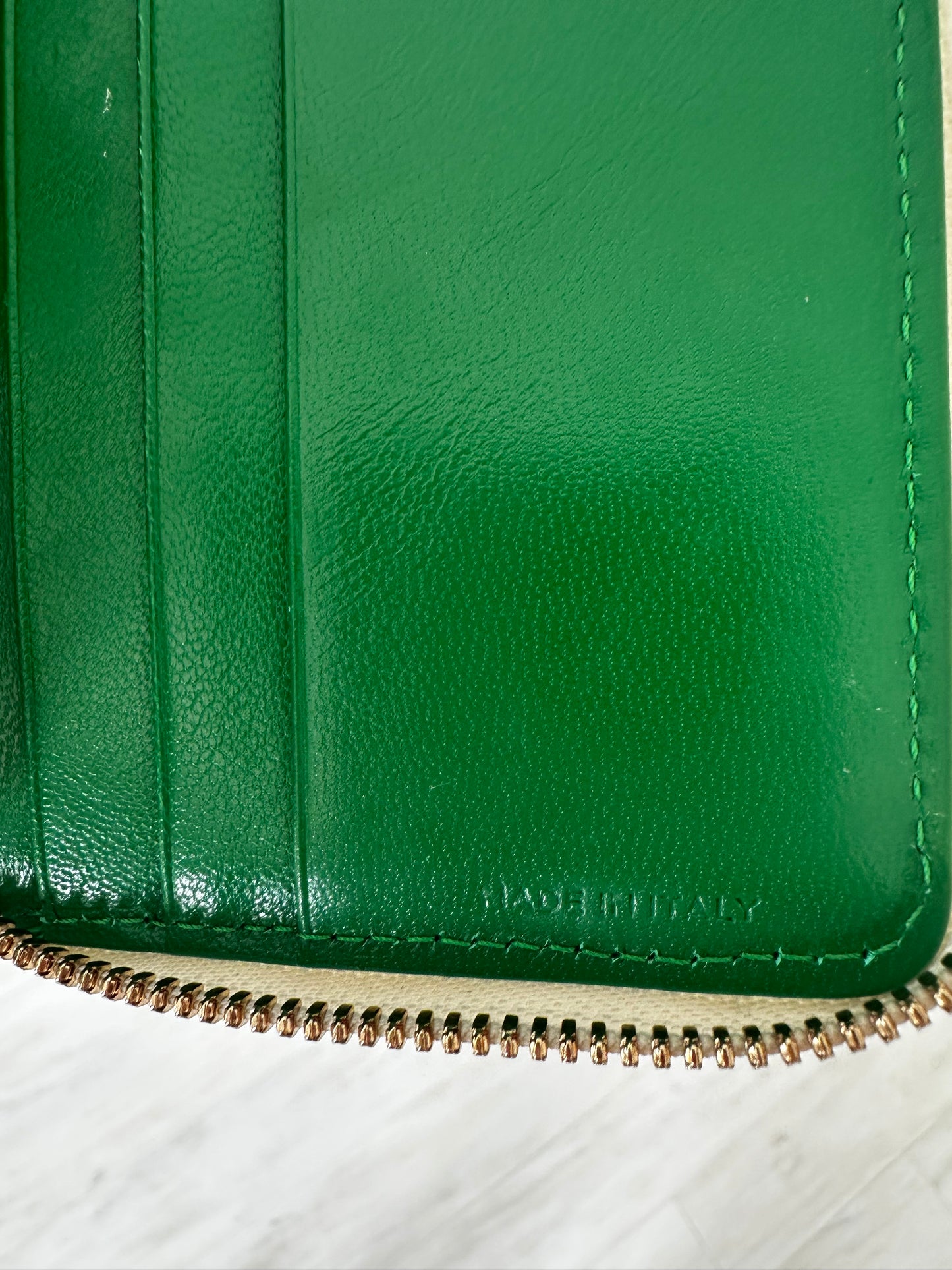 Clare V zip top wallet in checkered