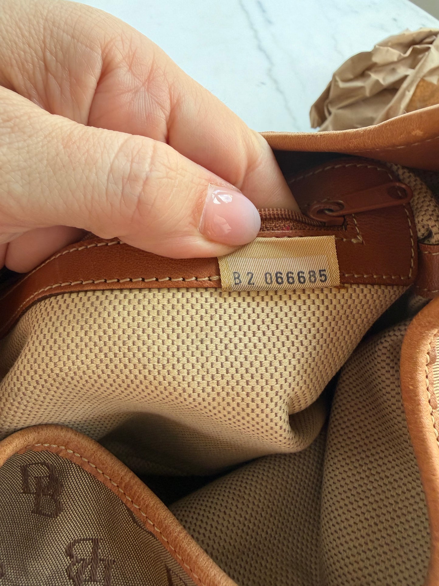 90s Dooney and Bourke monogram shoulder bag. Made in the USA