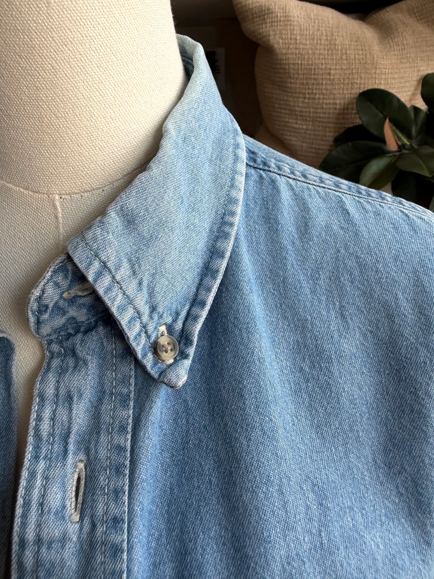 #2 Denim Reworked Button Down