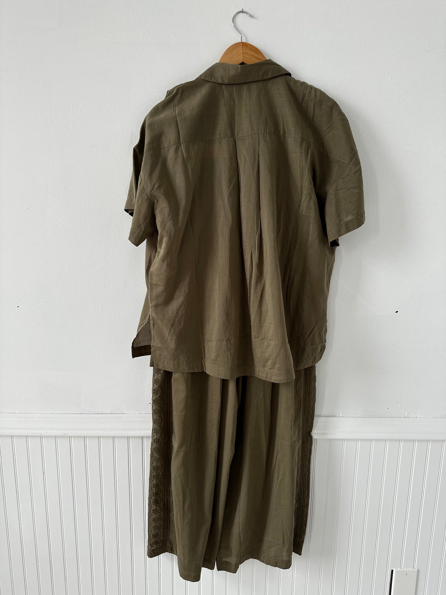 Madewell embroidered set. NWT