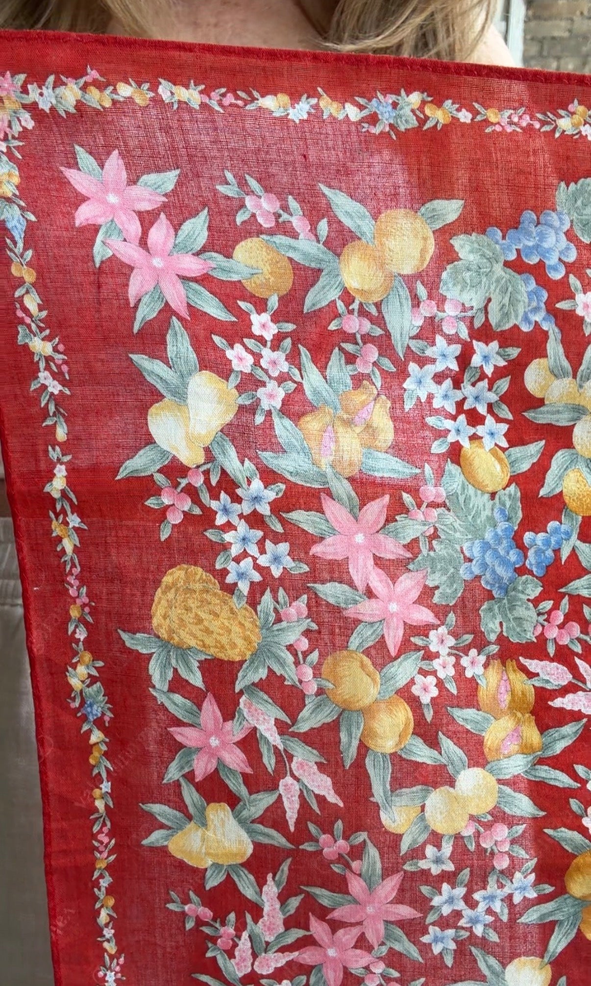 #6 Vintage Valentino Garavani cotton scarf
