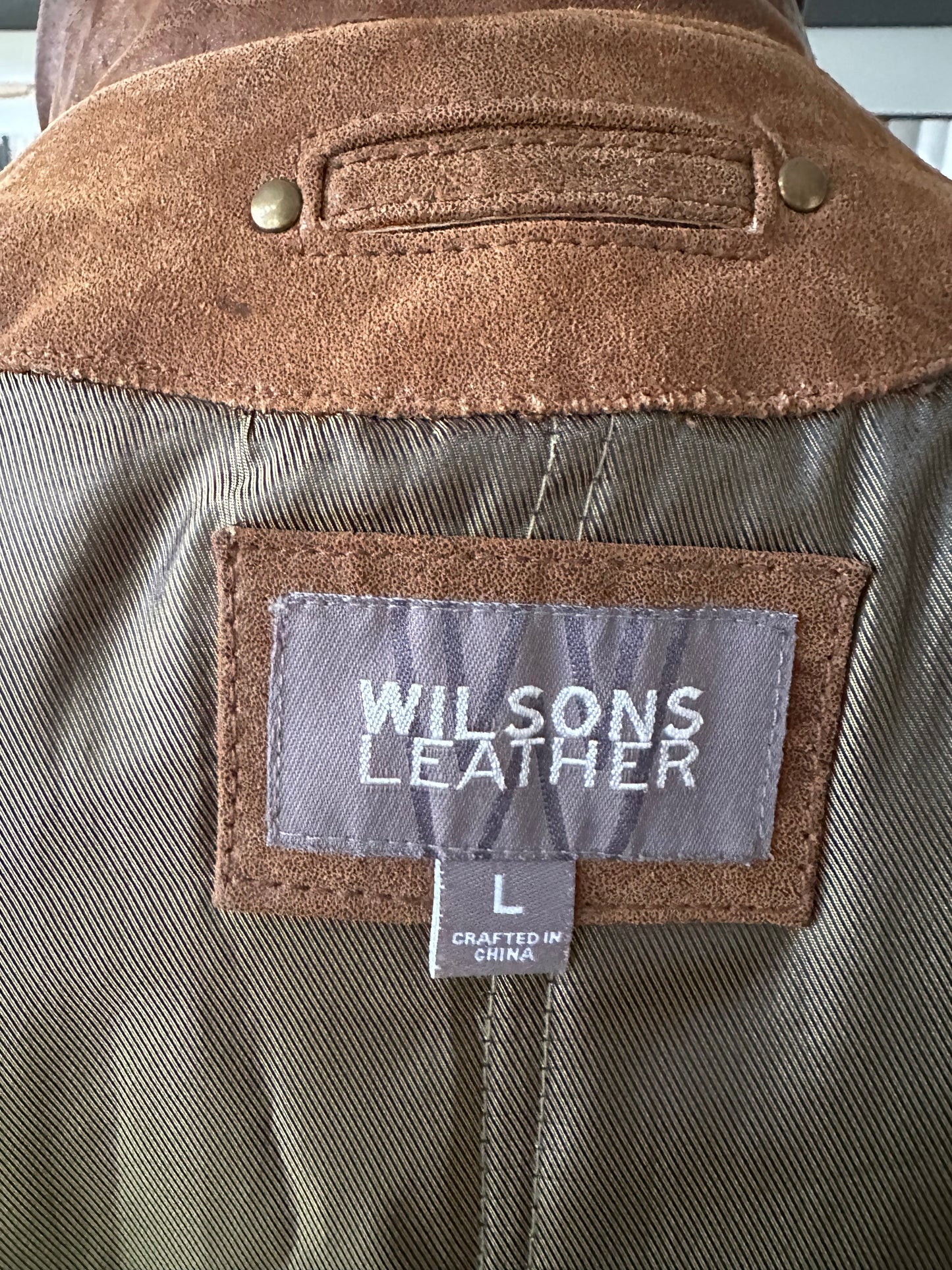 90s Wilson’s leather suede bomber