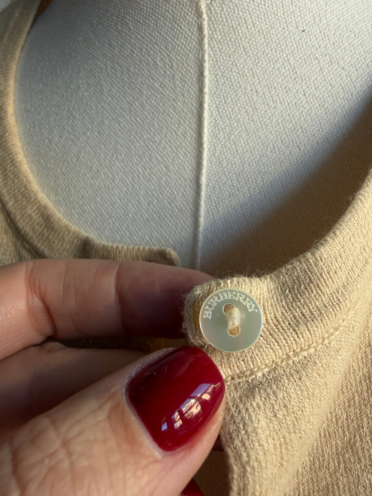 00s Burberry cotton cardigan. Made in Italy