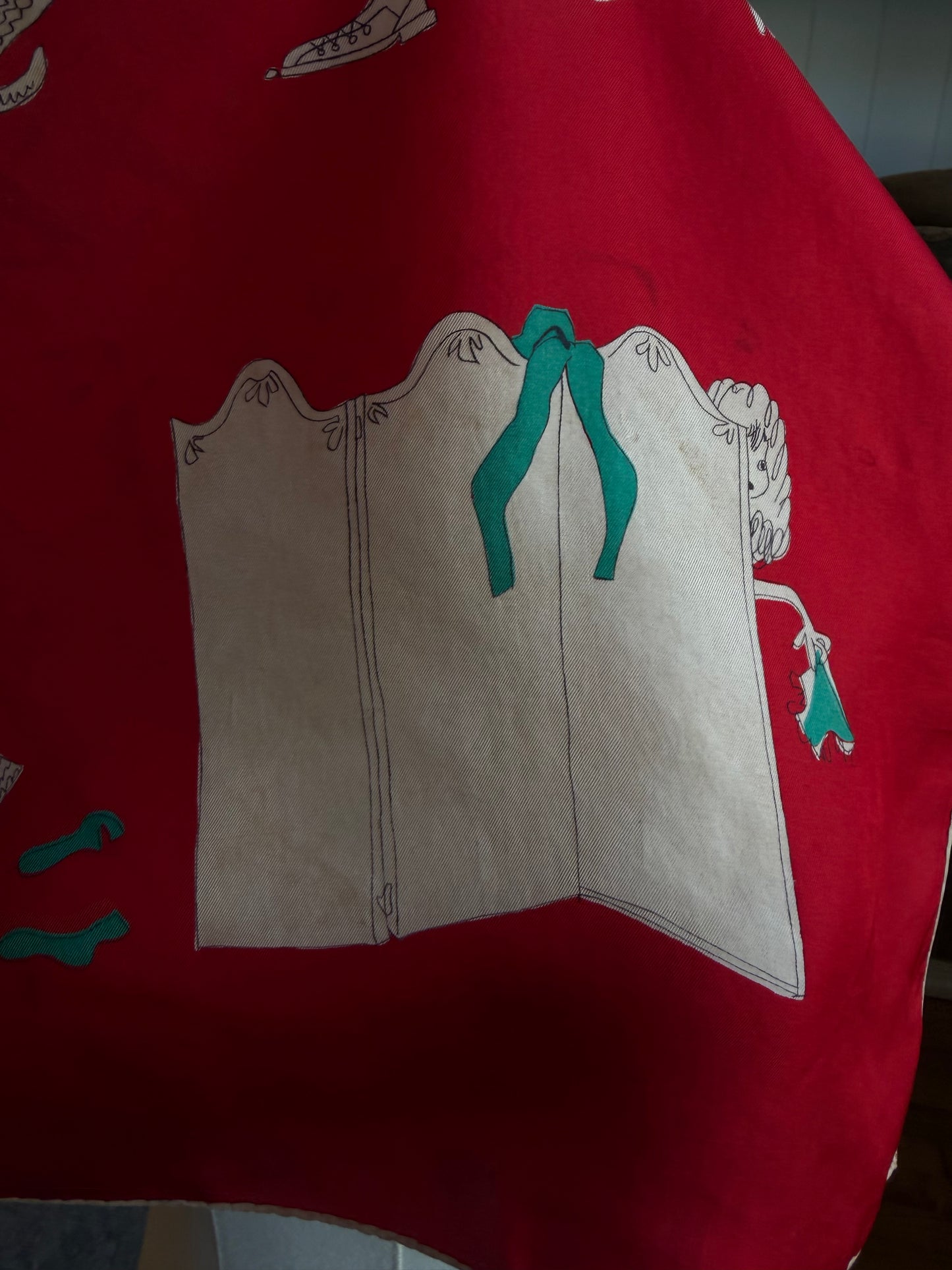 Paris vintage silk scarf #6