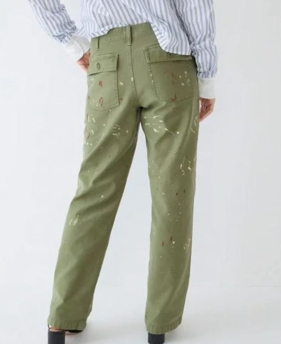 JCrew Foundry paint splatter pants