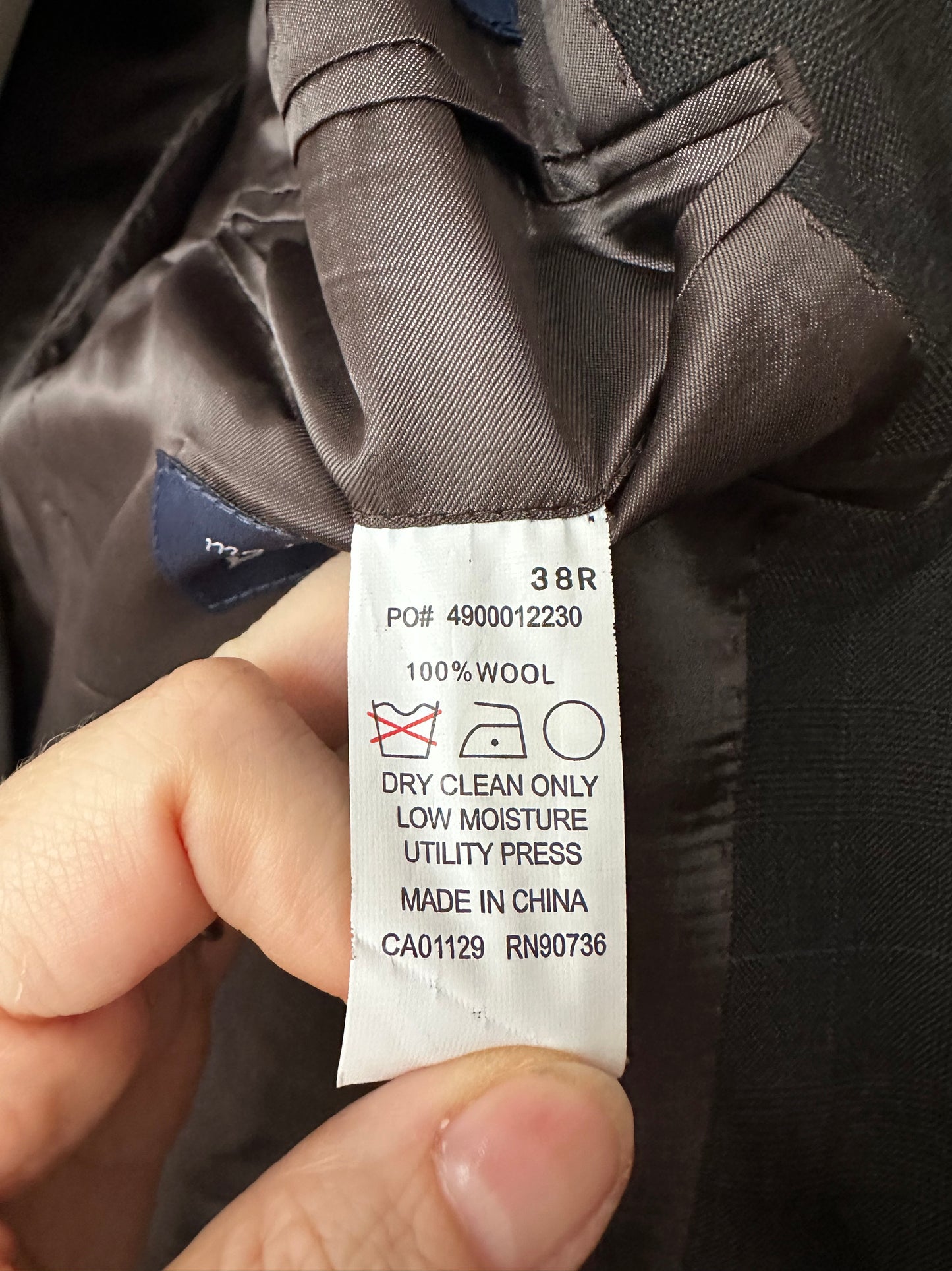 00s Ralph Lauren brown wool blazer