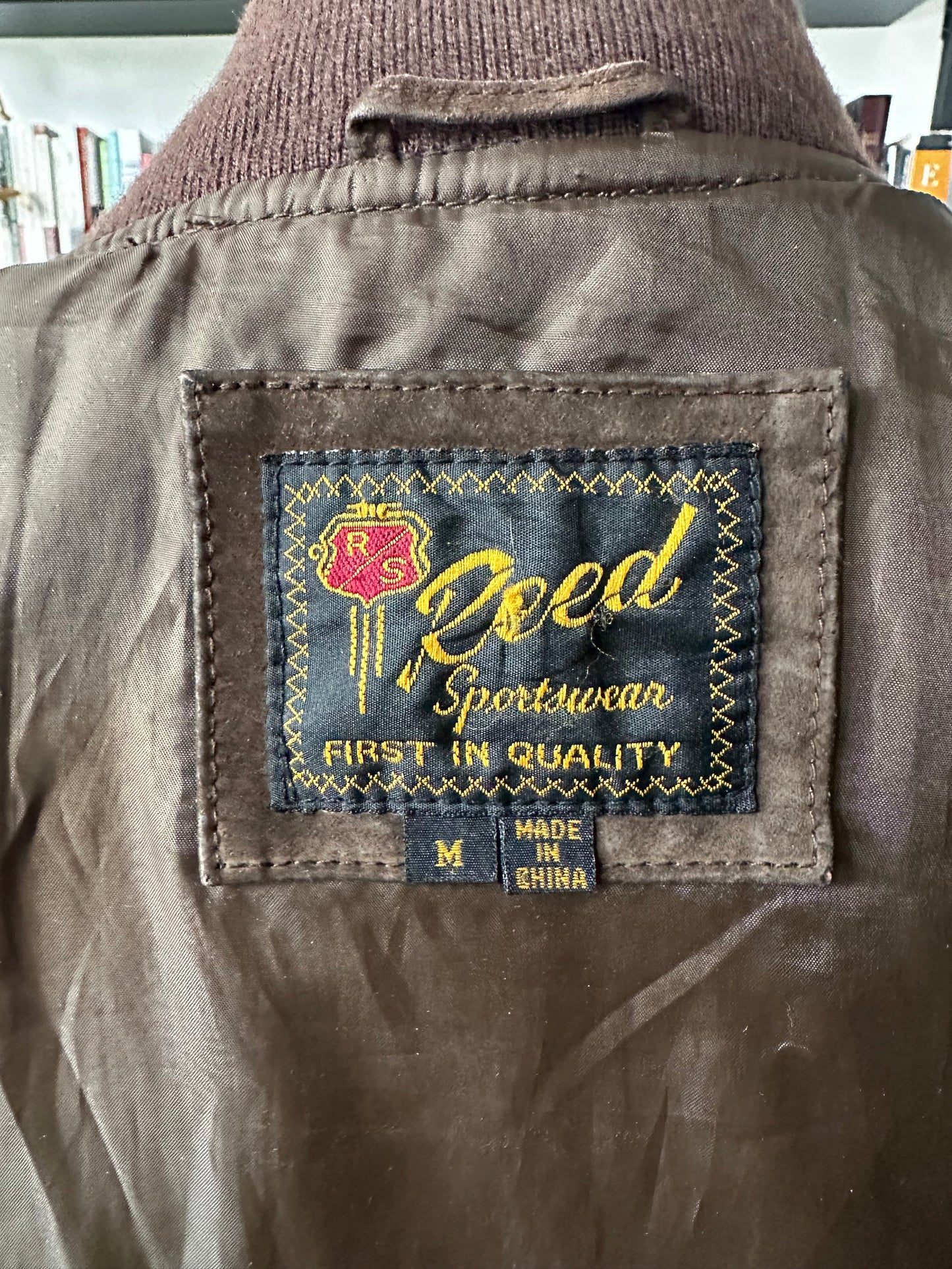 80s Reed Sportwear suede bomber