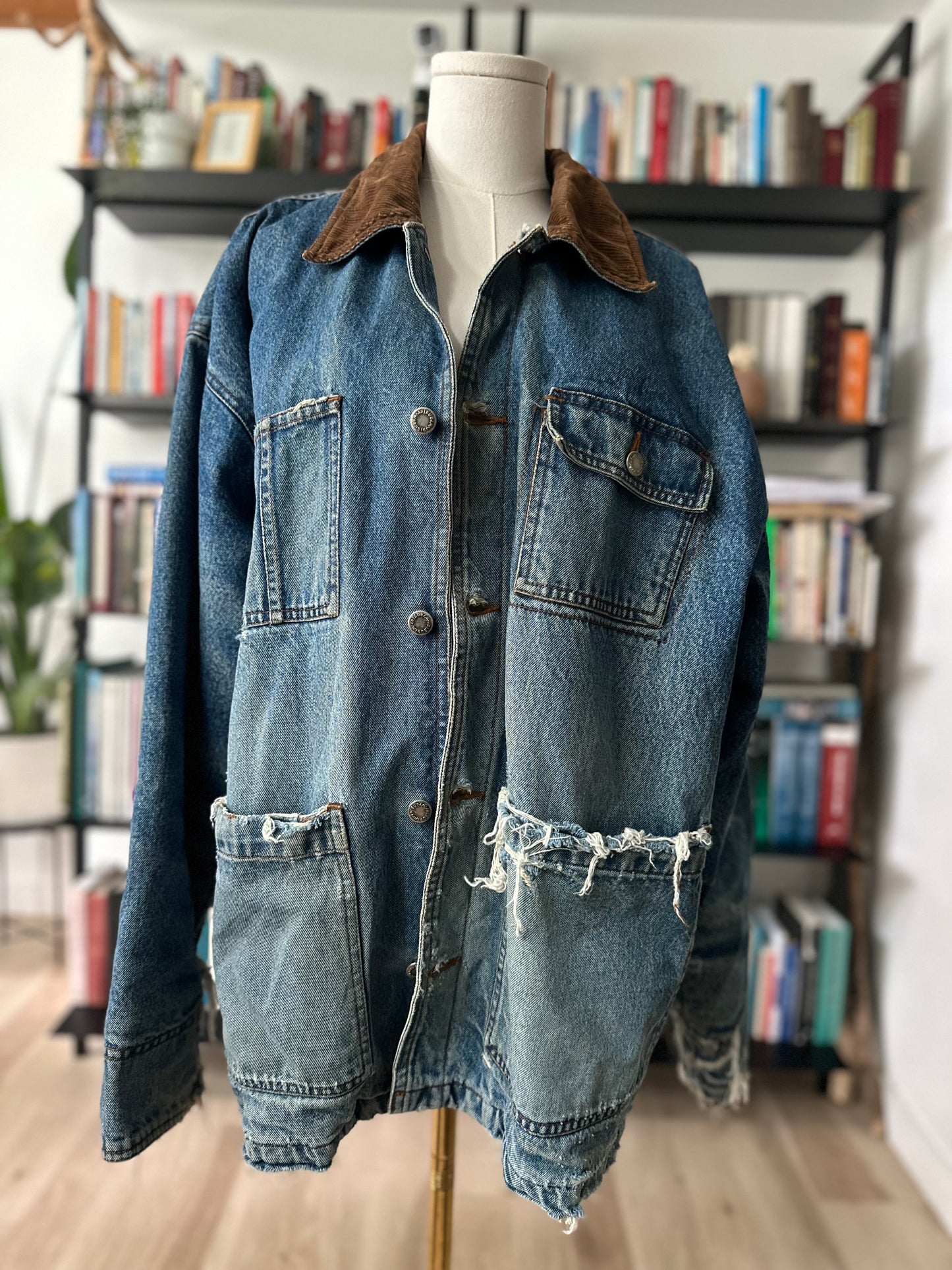80s Wrangler denim barm coat