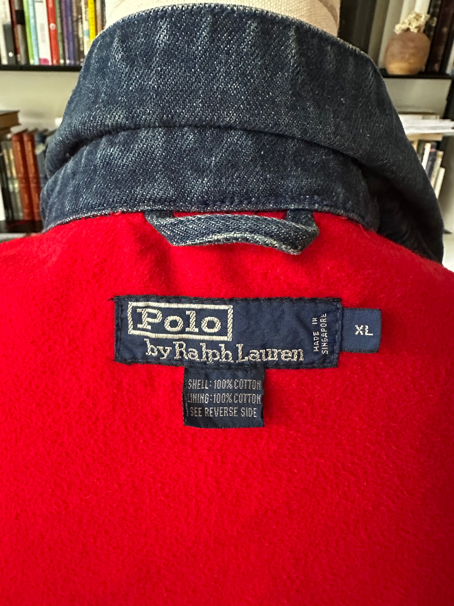 90s Polo Ralph Lauren lined denim bomber
