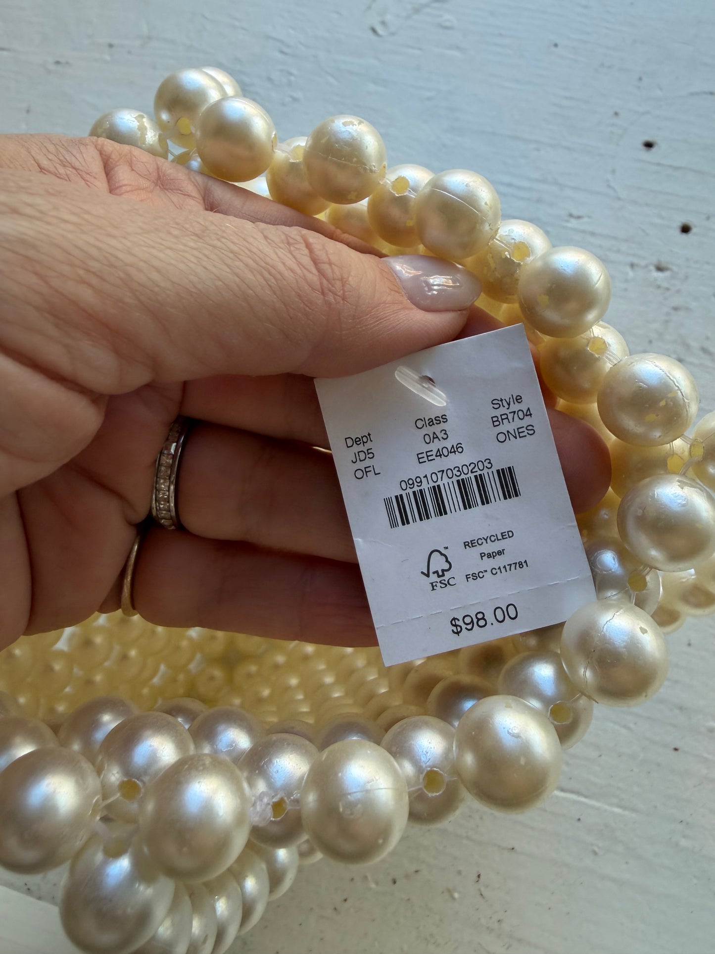 JCrew faux pearl mini bag. New with tags