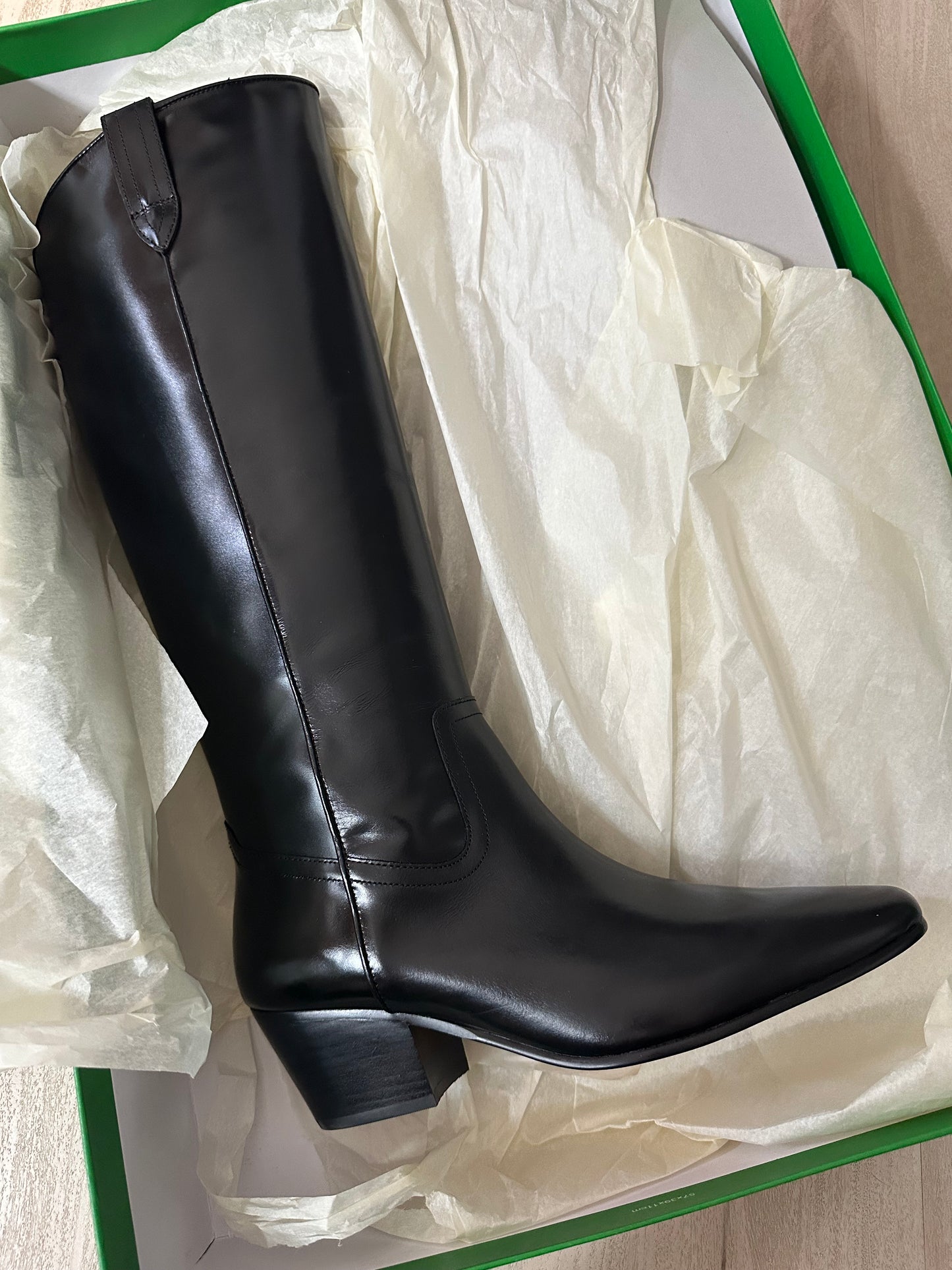 J.Crew Piper knee high boots in leather. Size 9. NIB