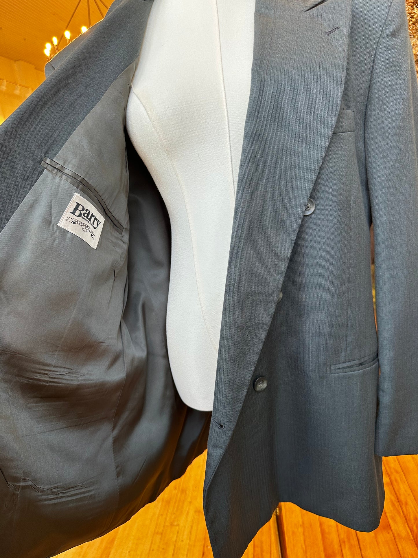 80s/90s Barry wool double breasted blazer