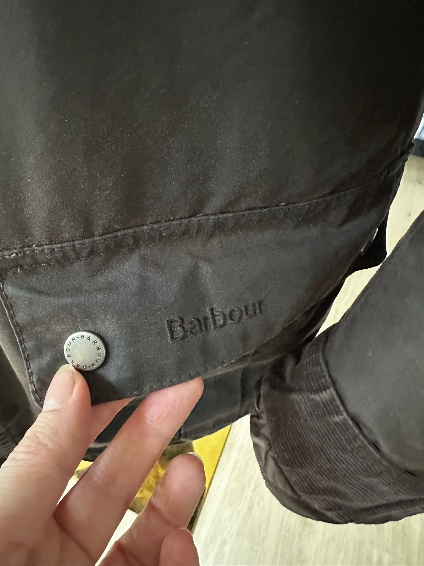 Barbour Duke cotton waxed jacket in brown. Made in Untied Kingdom