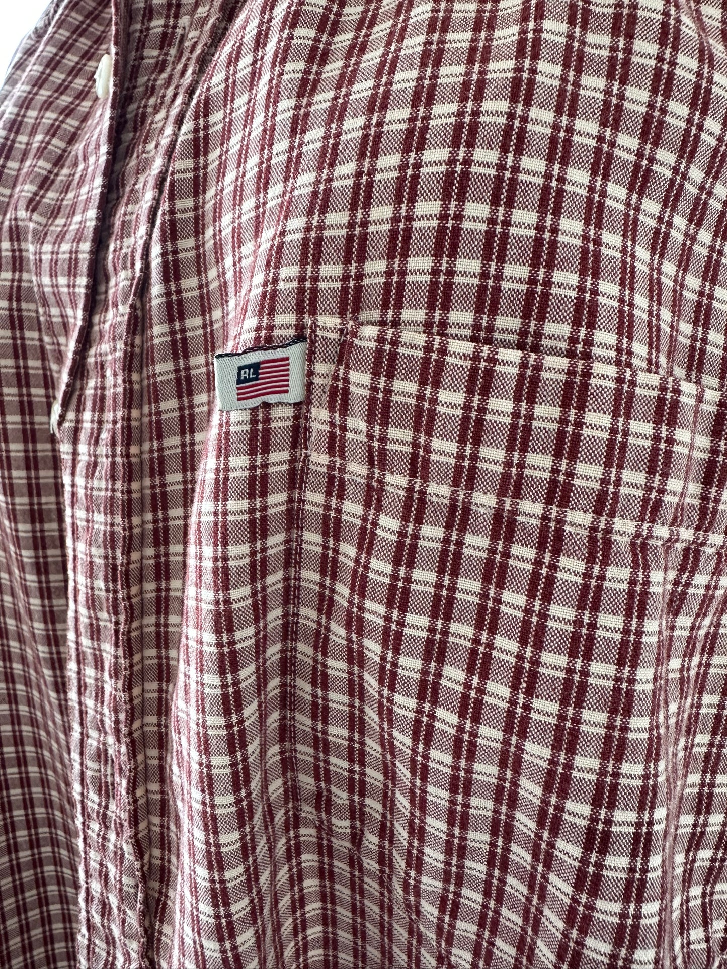90s Ralph Lauren Polo Jeans Co plaid button down