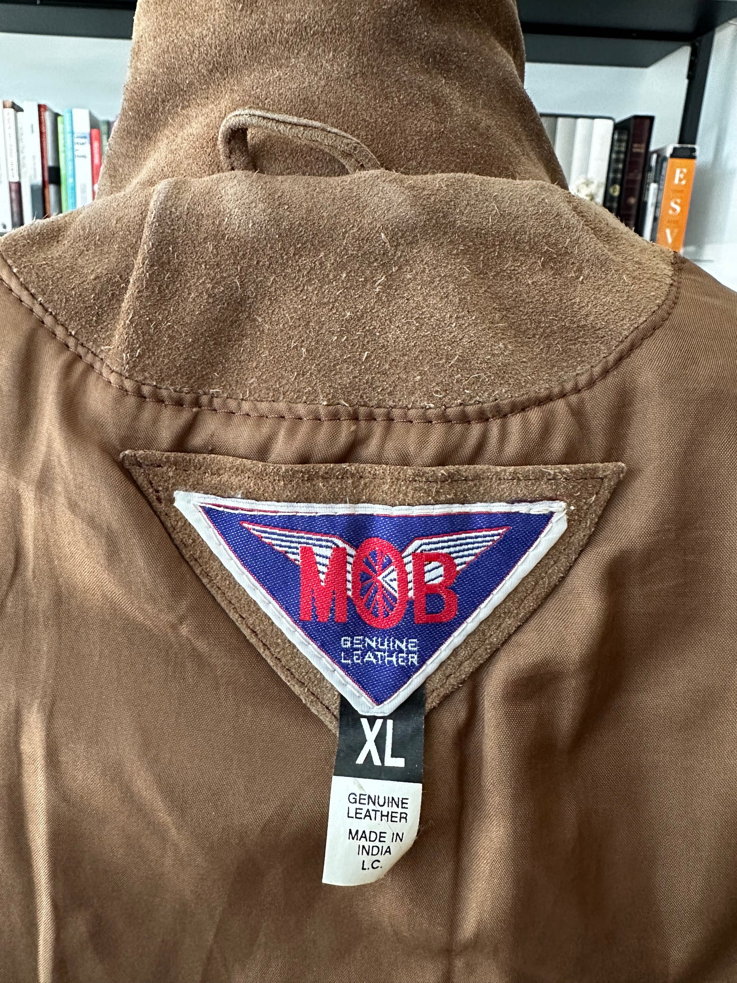 80s/90s Mob suede fringe moto jacket