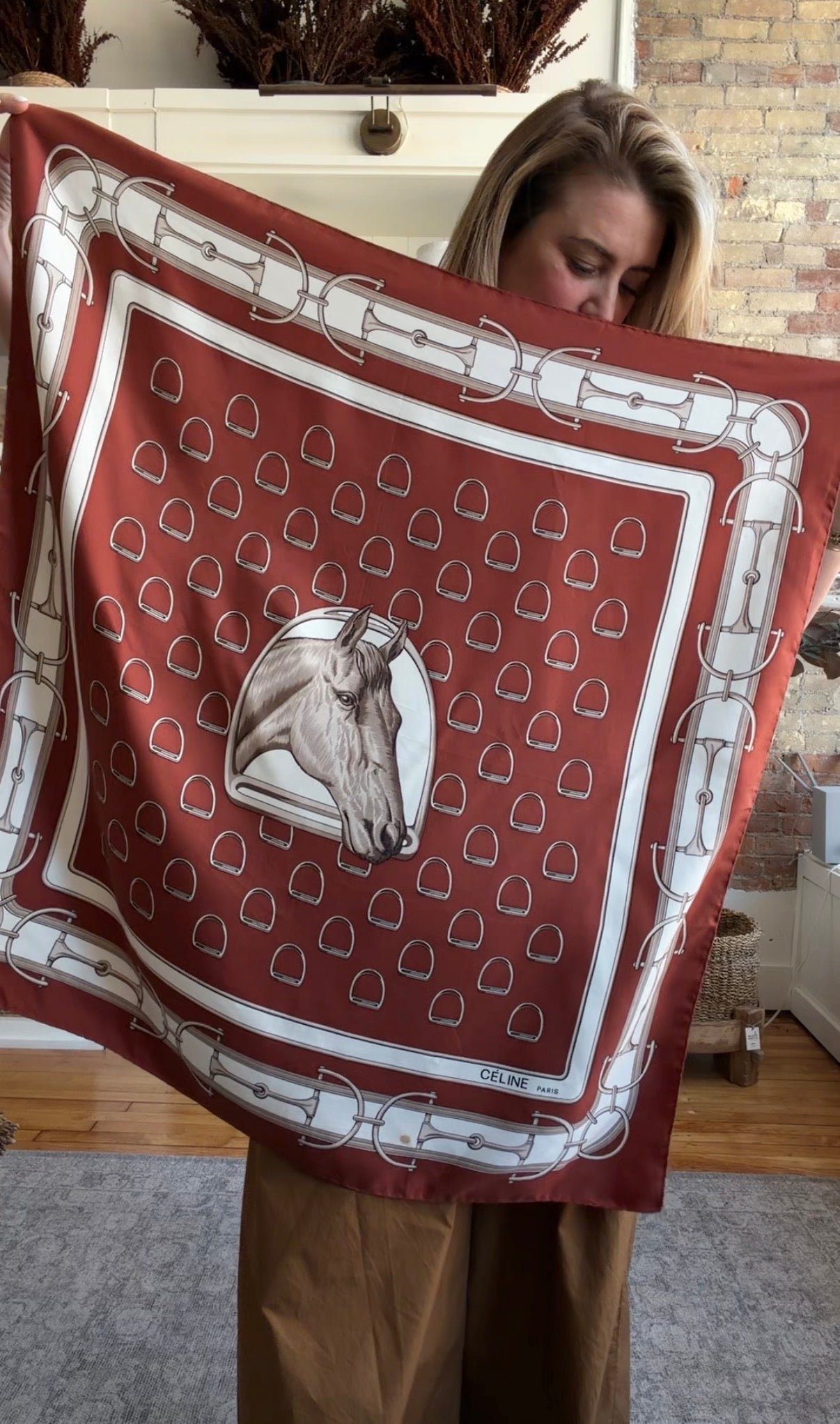 #1 Vintage Celine silk scarf