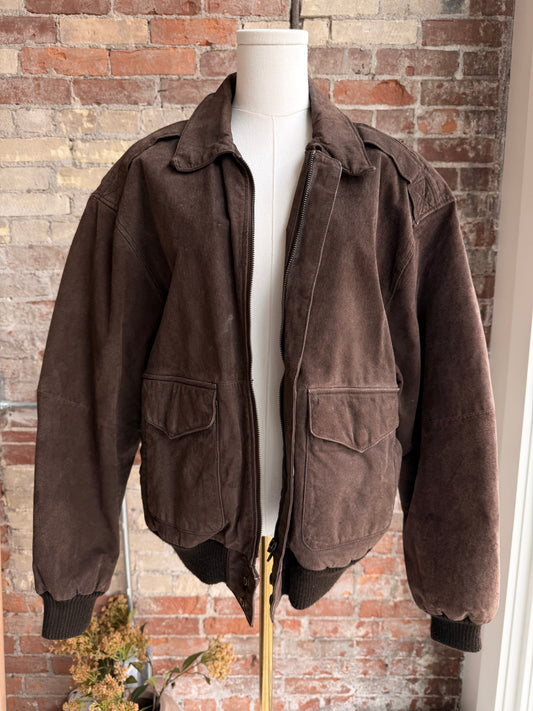 90s JLC suede bomber